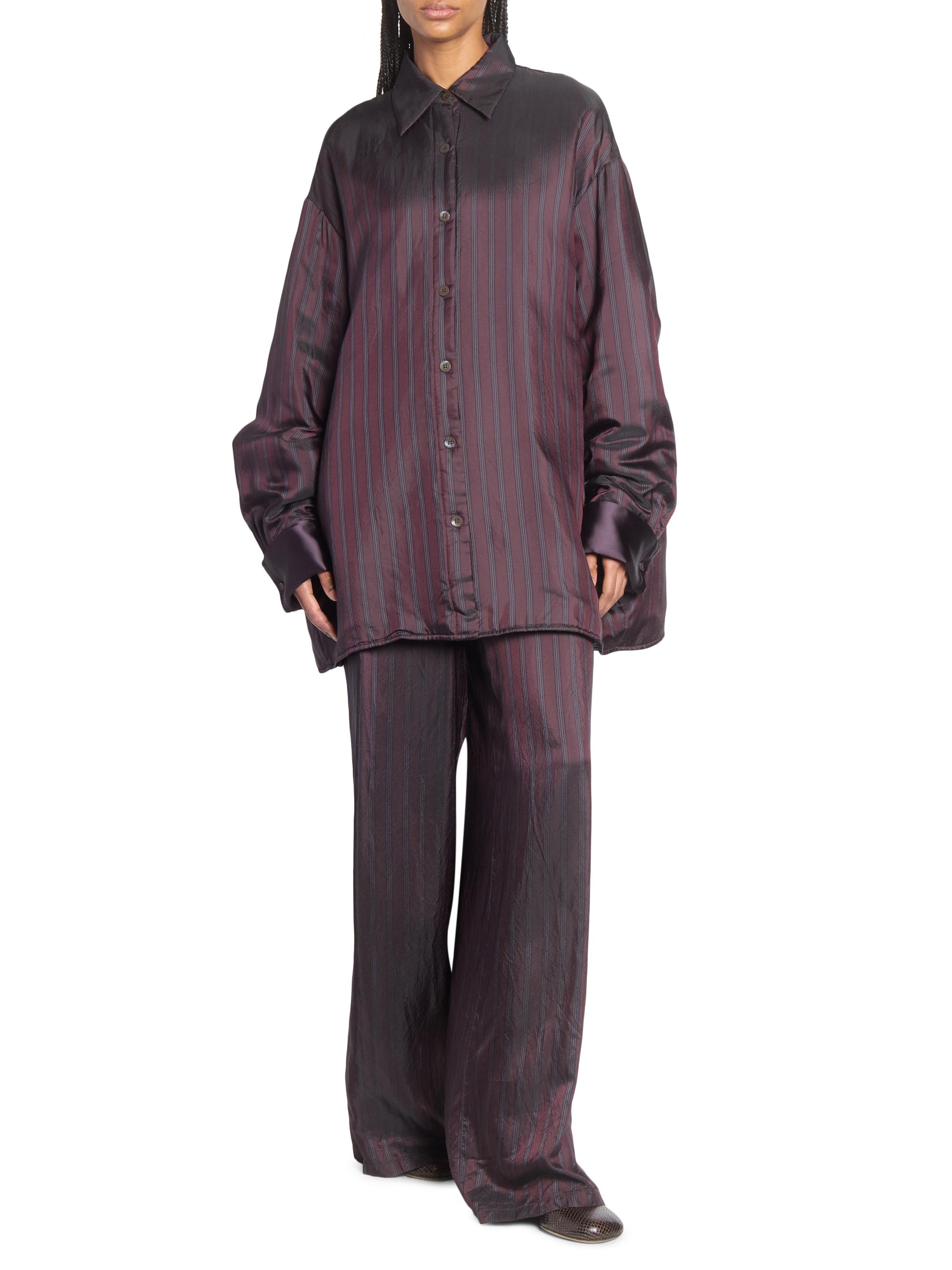 Dries Van Noten Striped Satin Pants | Saks Fifth Avenue