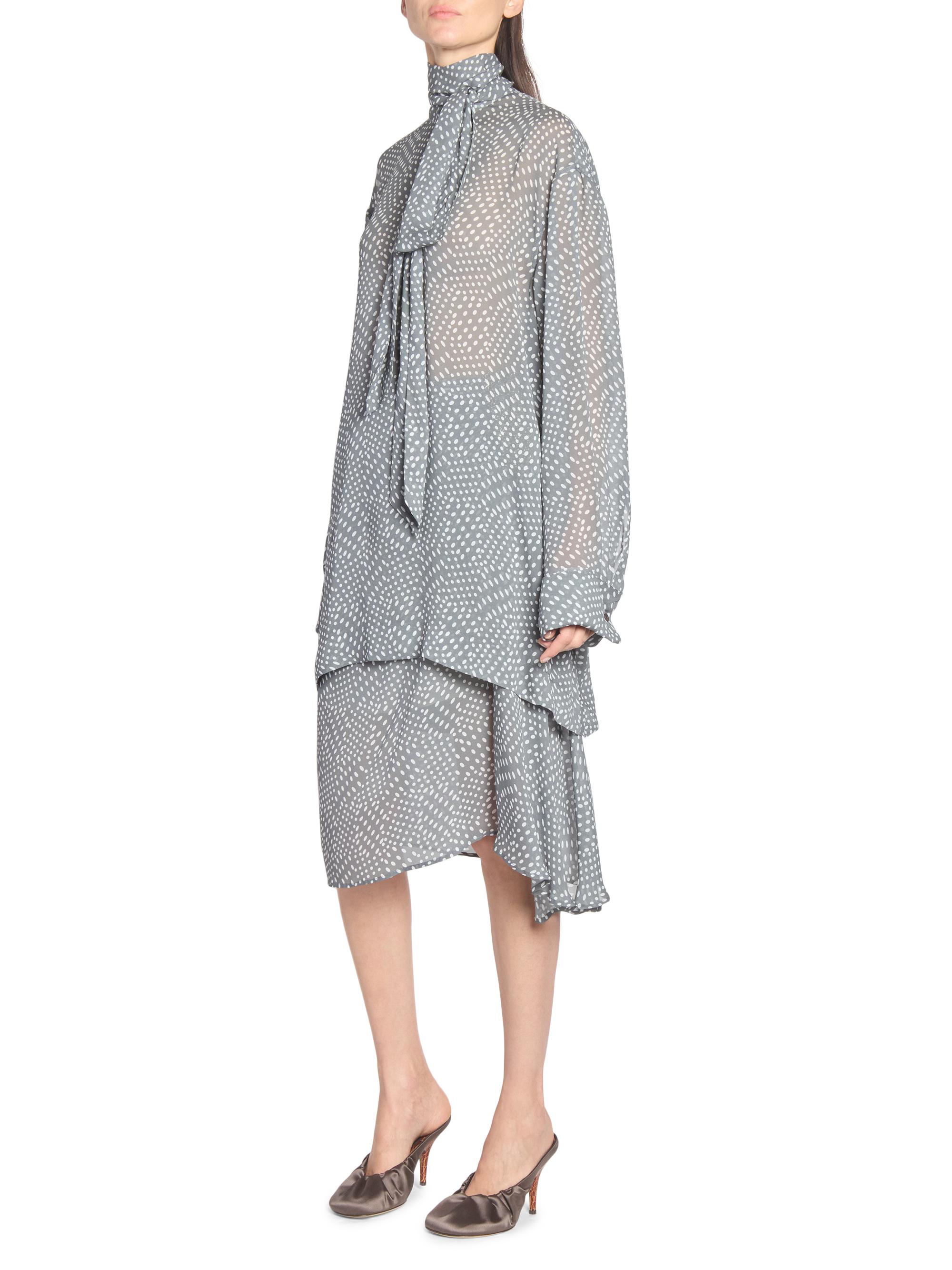 Dries Van Noten Chaddy Polka Dot Scarf Blouse | Saks Fifth Avenue