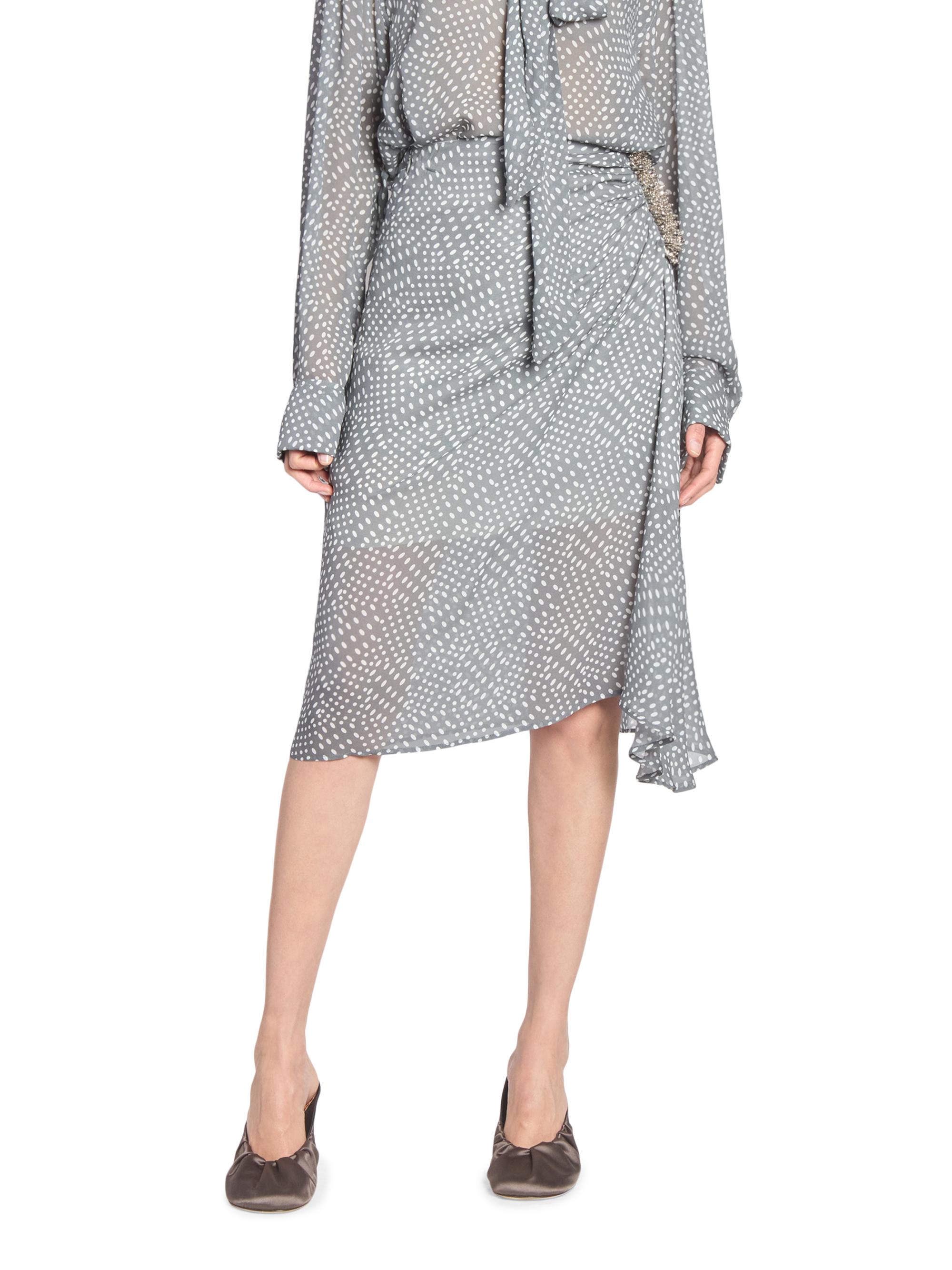 Dries Van Noten Sovora Polka Dot Wrap Skirt | Saks Fifth Avenue