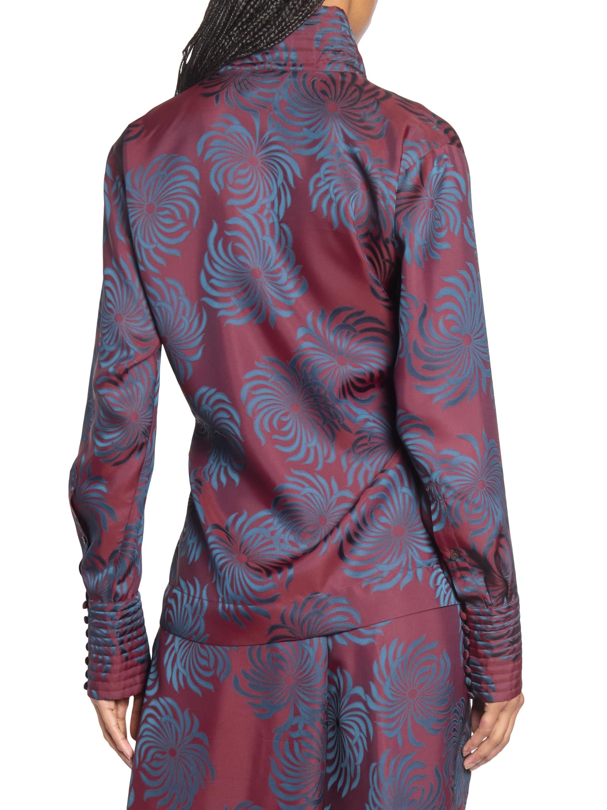 Dries Van Noten Calberton Ruffled Jacquard Wrap Blouse | Saks