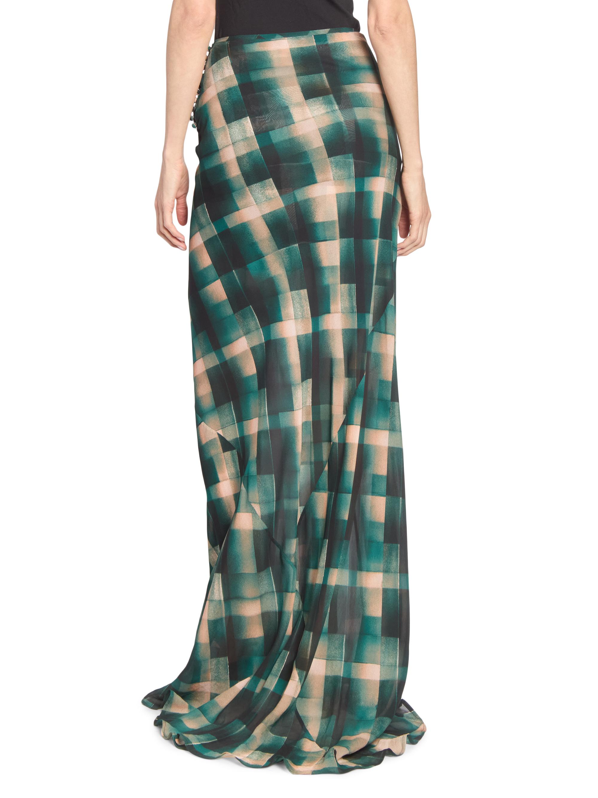 スカート DRIES VAN NOTEN checked skirt Dries Van Noten Smila Check Bias Maxi Skirt | Saks Fifth Avenue