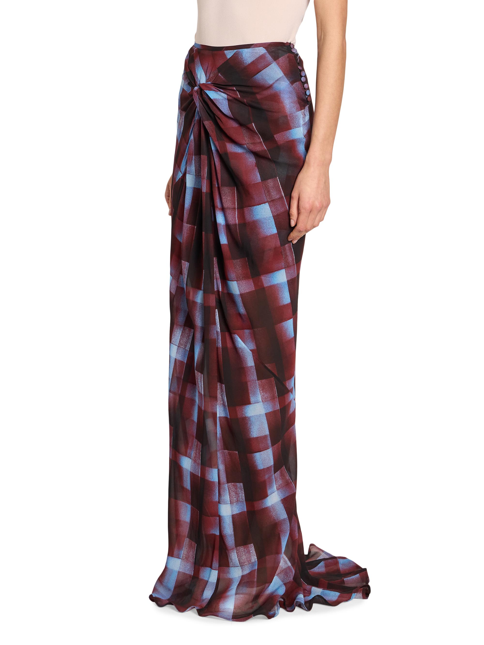 Dries Van Noten Smila Check Bias Maxi Skirt | Saks Fifth Avenue