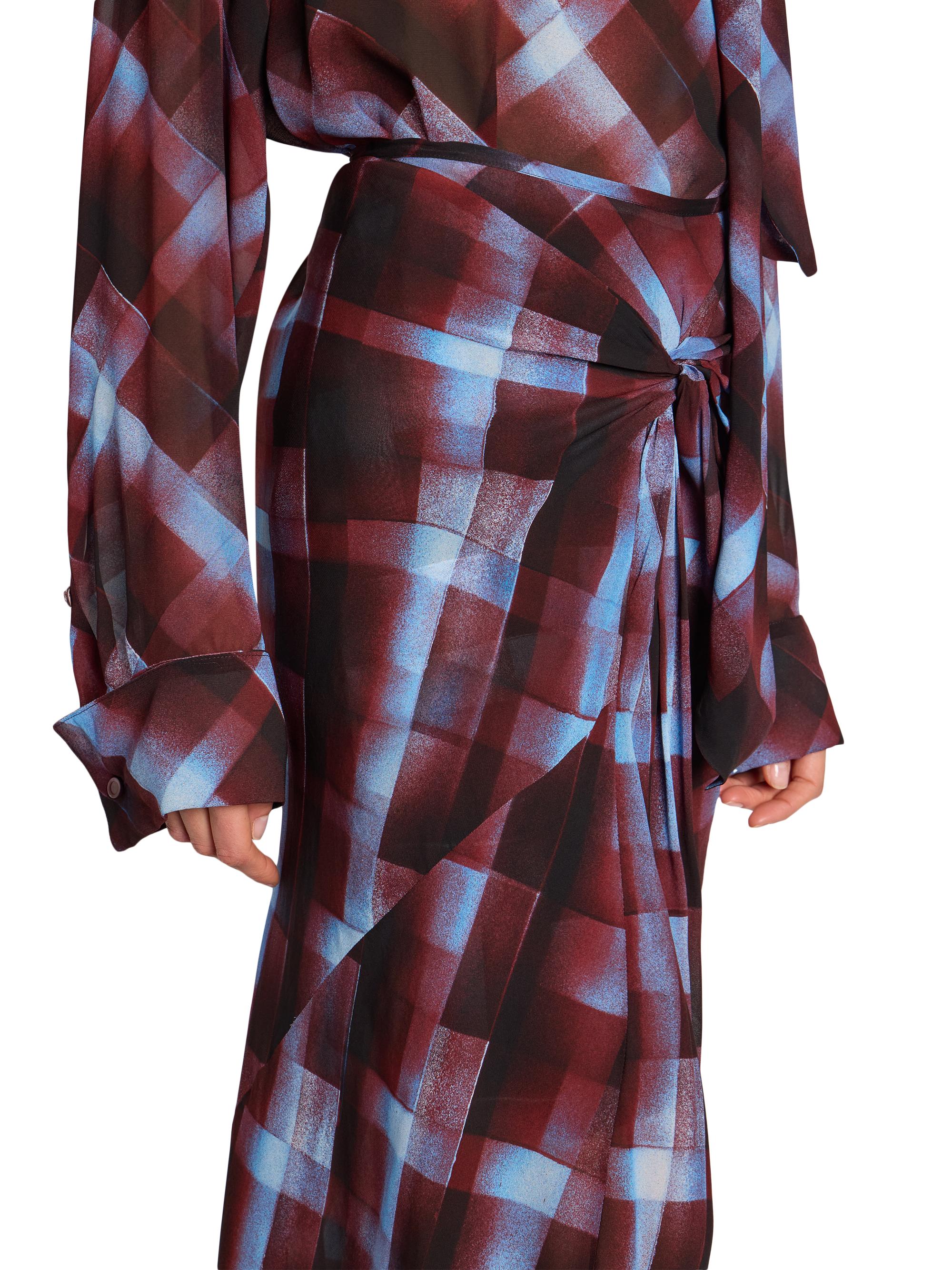 Dries Van Noten Smila Check Bias Maxi Skirt | Saks Fifth Avenue