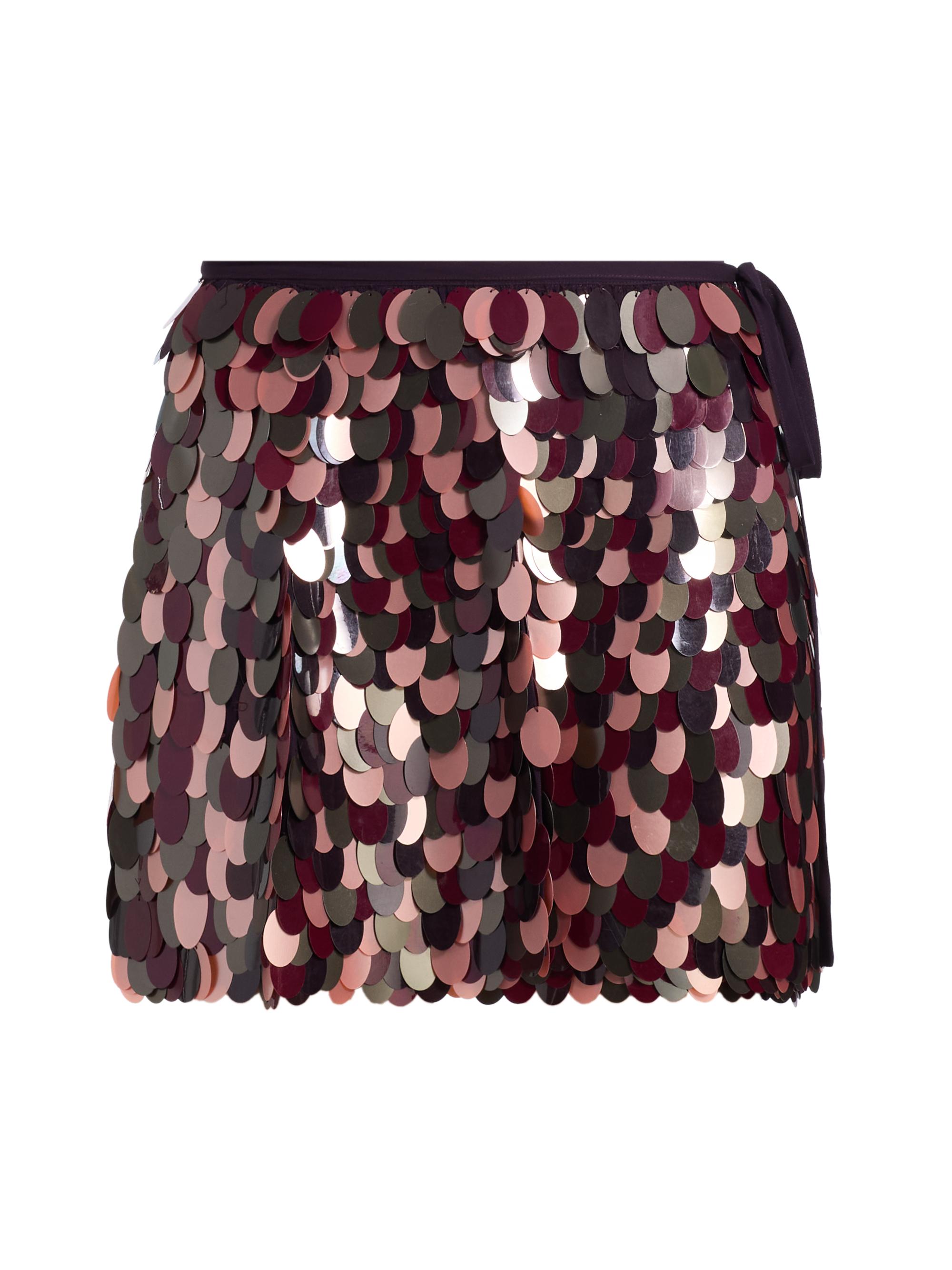 Dries Van Noten Women's Gabrina Sequins Miniskirt - Burgundy