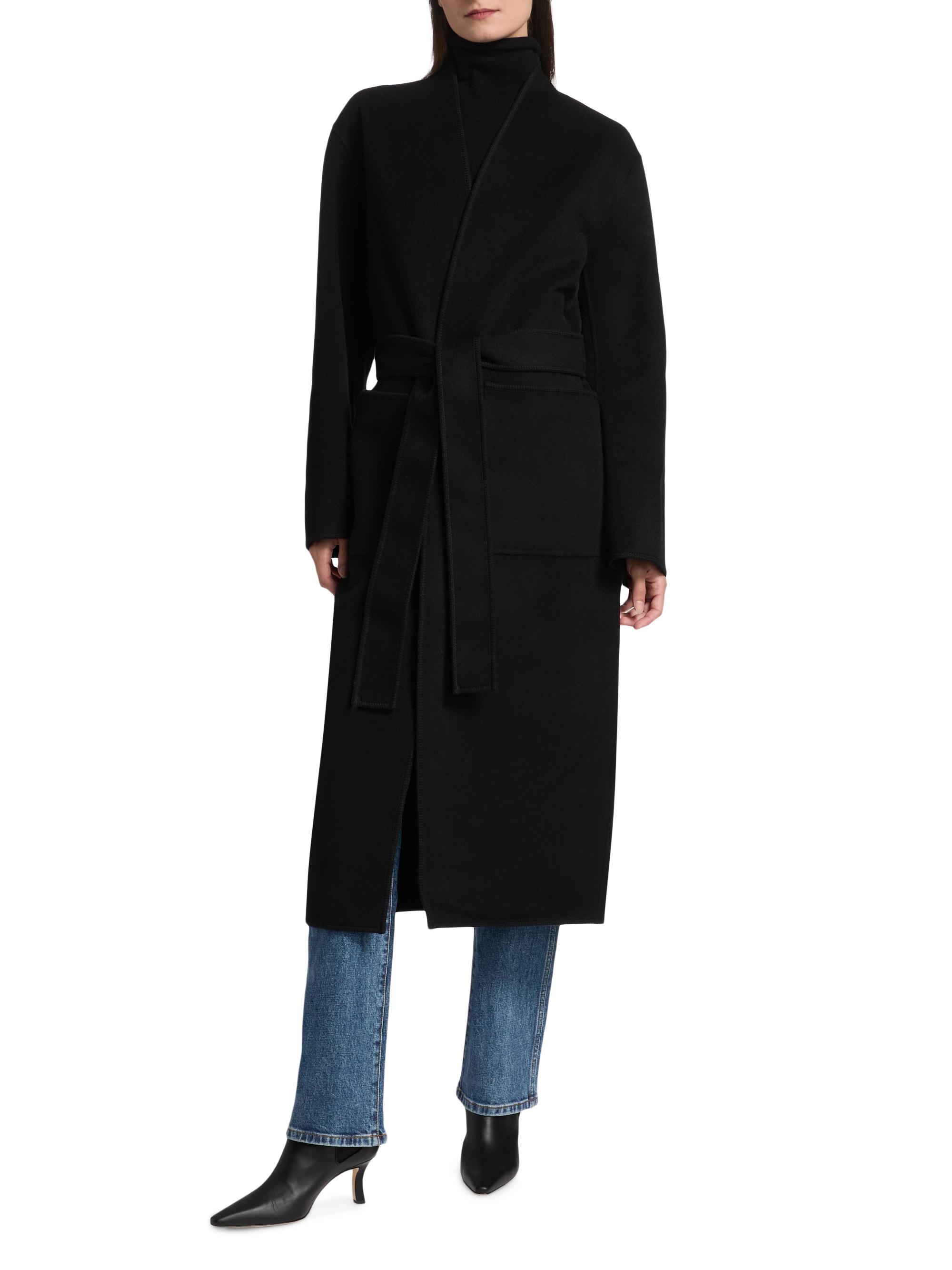 Róhe Double-Faced Wool Wrap Coat | Saks Fifth Avenue