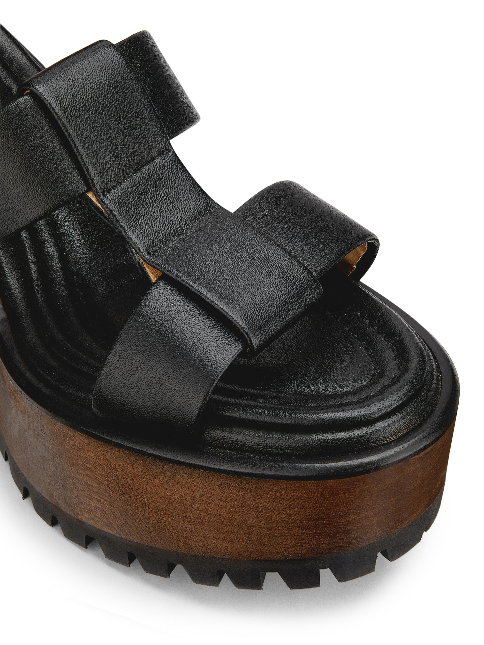 ガブリエラ・ハースト×クレジュリー*ヘスターラフィアプラットフォームサンダル Gabriela Hearst Hera 110MM Leather Platform Sandals | Saks Fifth