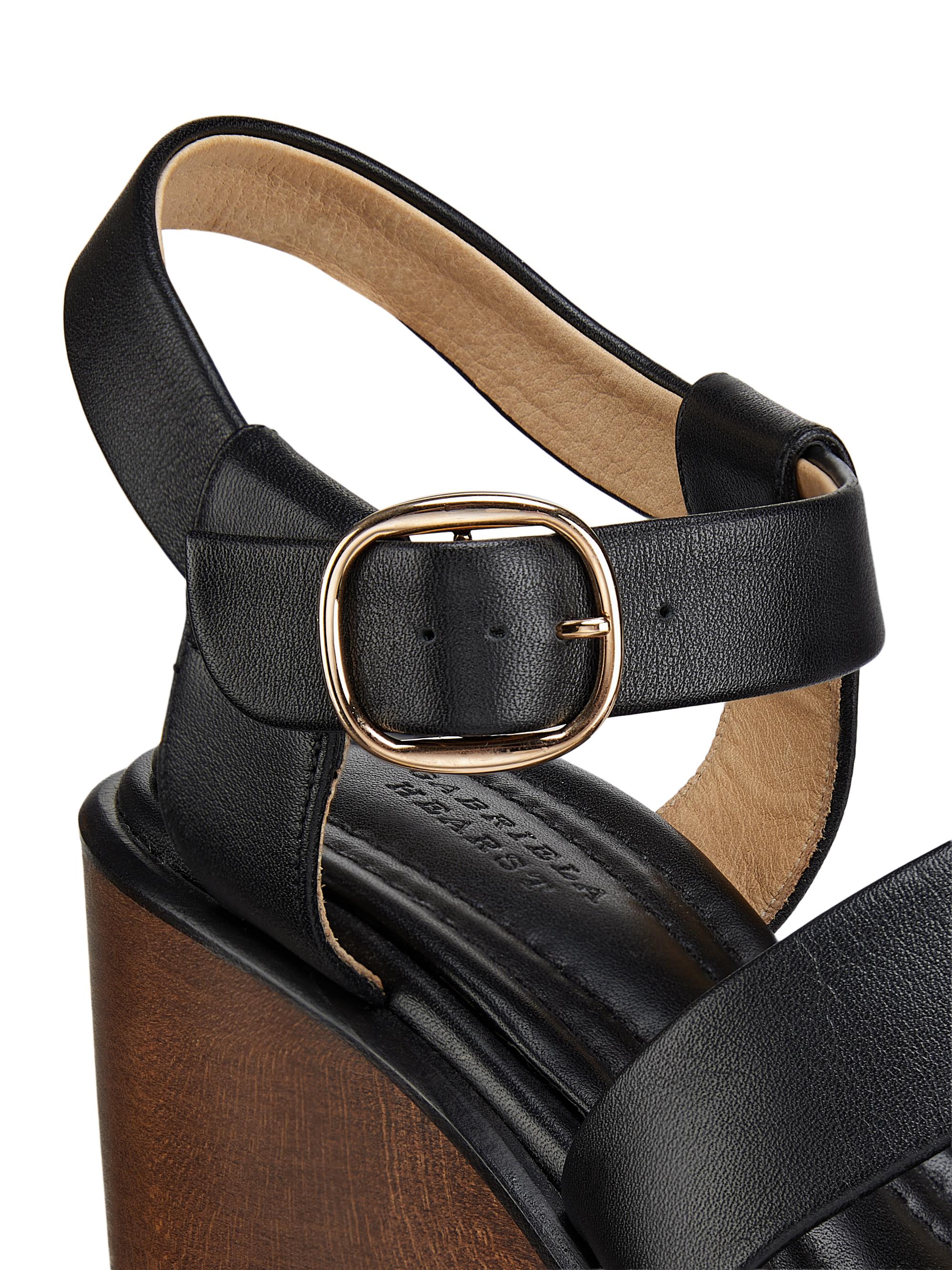 Gabriela Hearst Hera 110MM Leather Platform Sandals | Saks Fifth