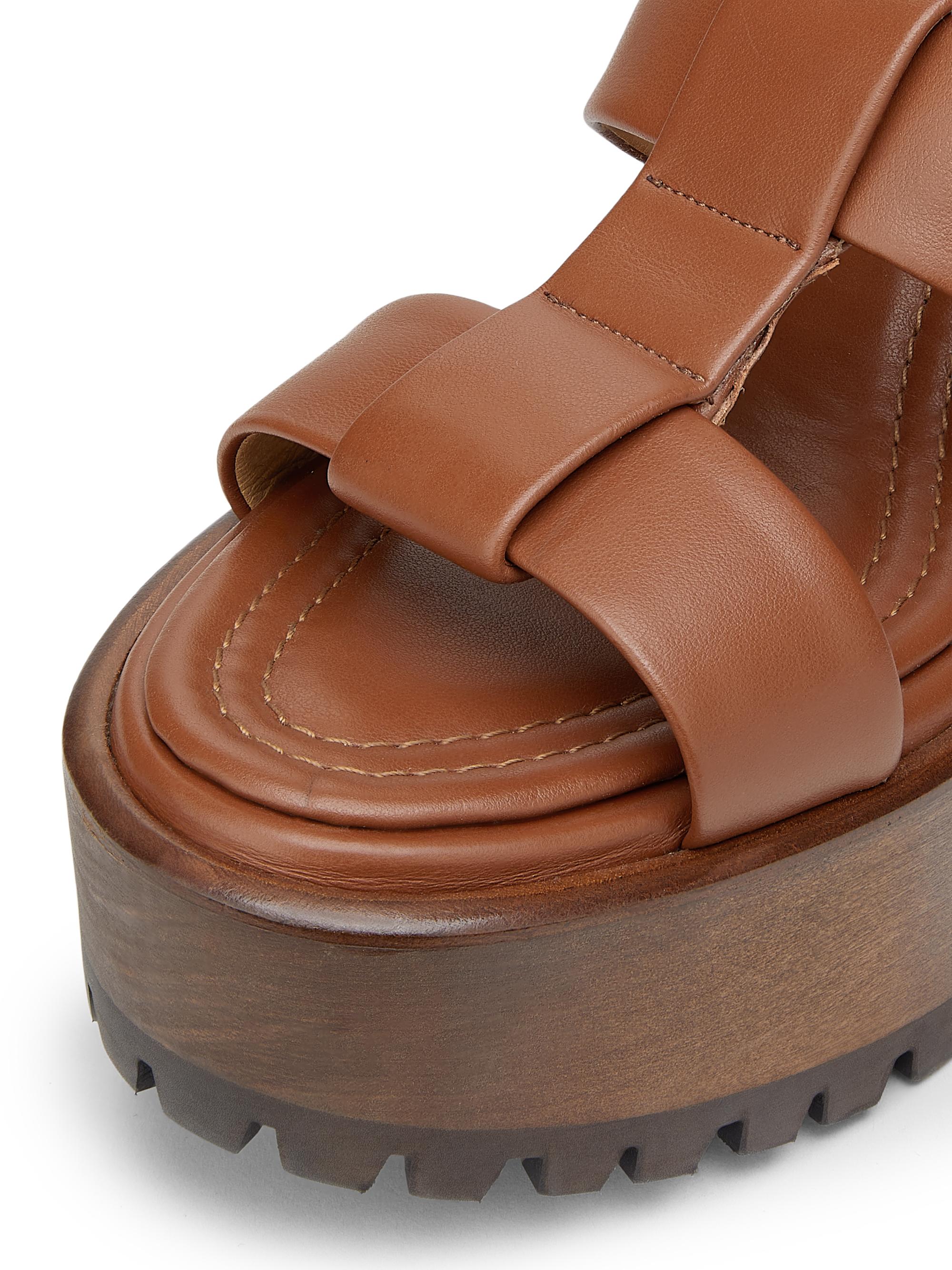 Gabriela Hearst Hera 110MM Leather Platform Sandals | Saks Fifth