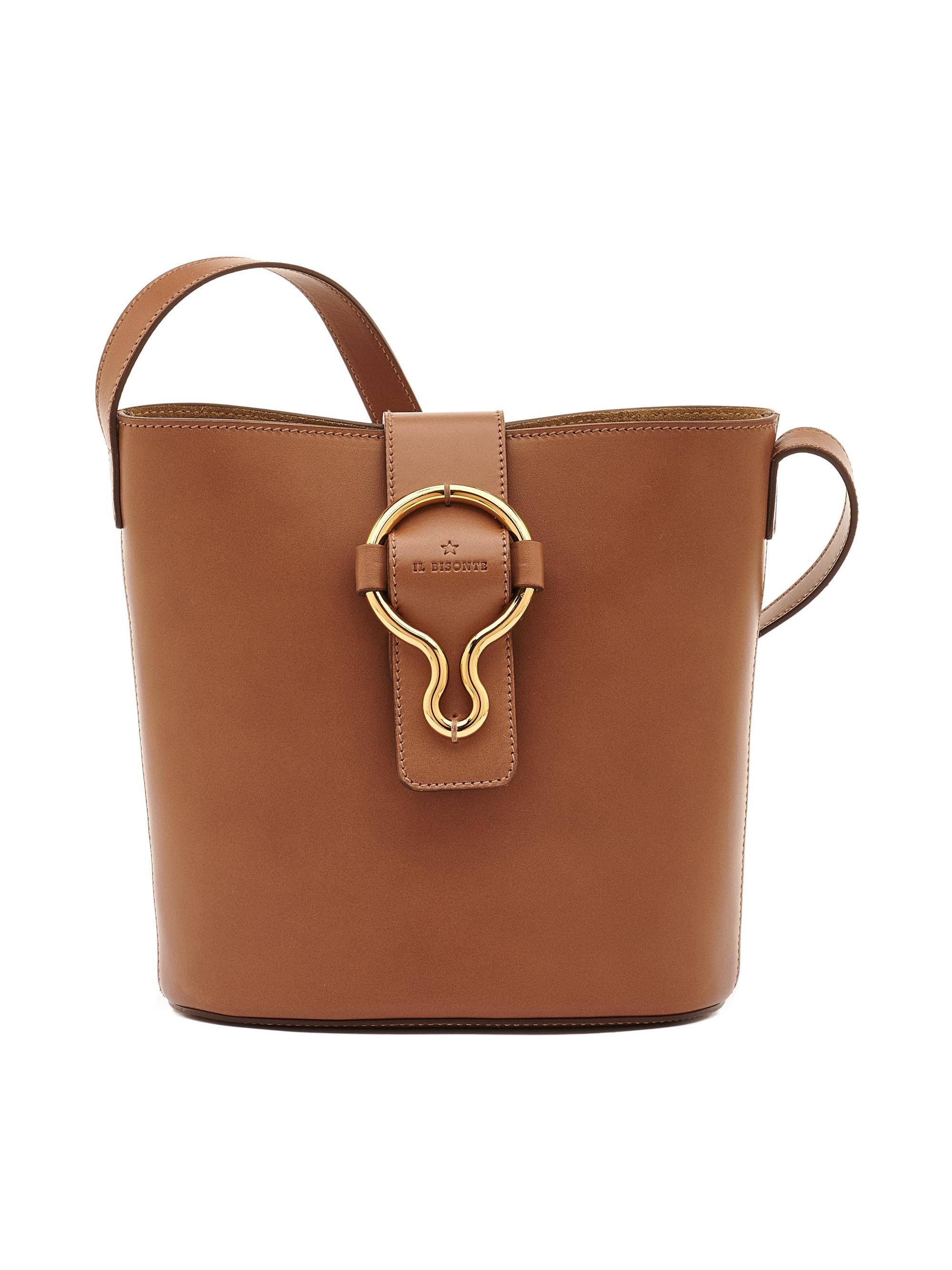 Il Bisonte Women's Consuelo Leather Bucket Bag - Cioccolato