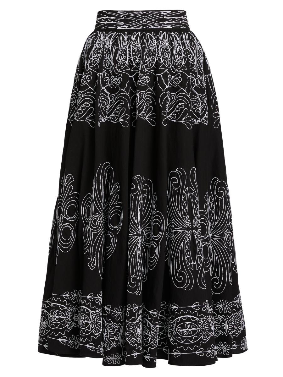 ELIE TAHARI silk chiffon $498 maxi skirt career reptile semi sheer hem