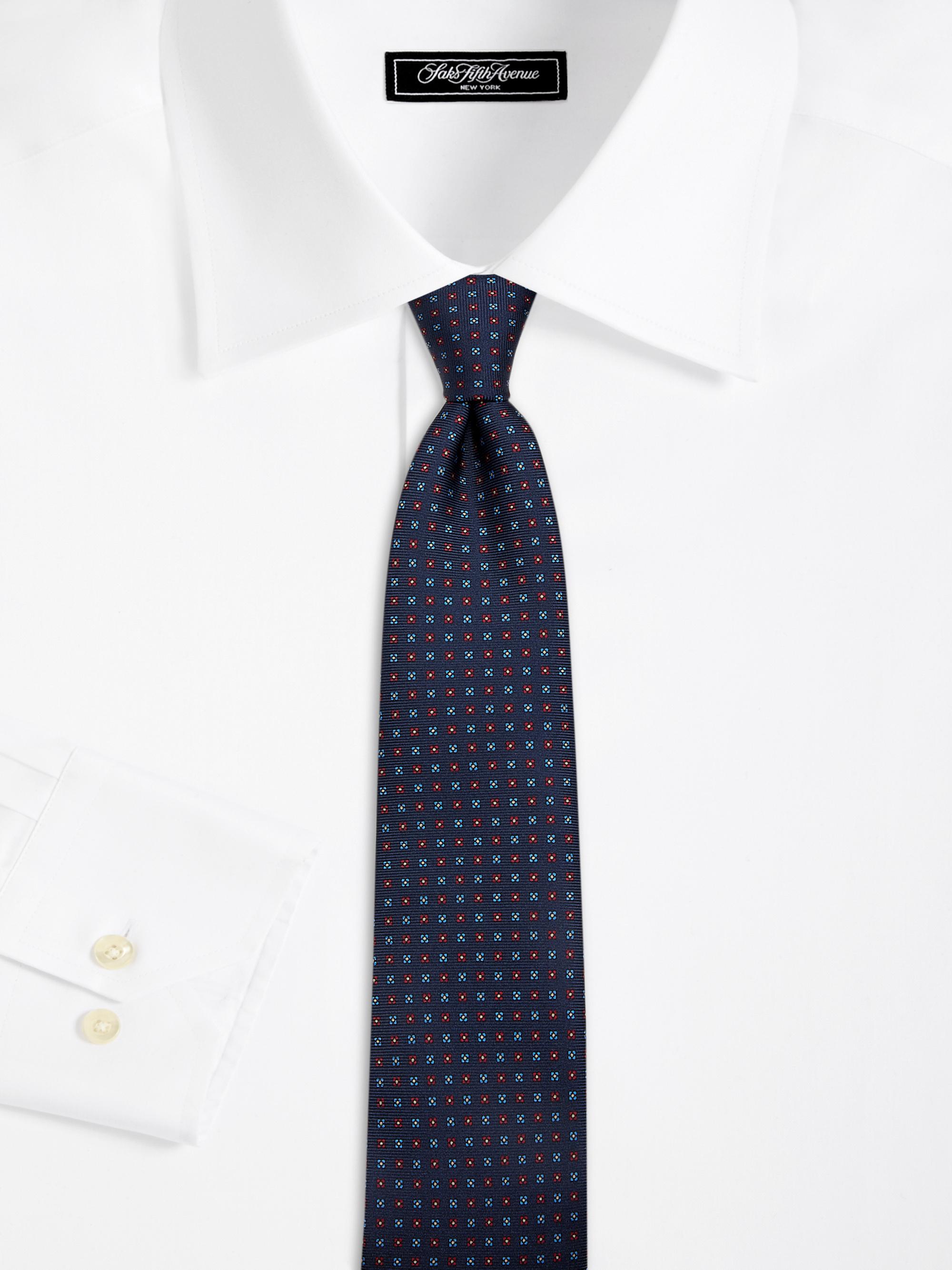 0000~Optical Silk Narrow Tie