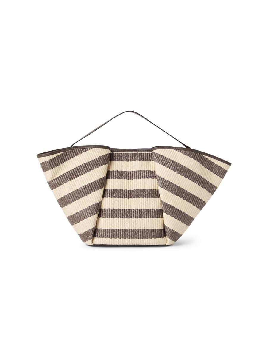 Brunello Cucinelli Marina Large Shopper Bag in Striped