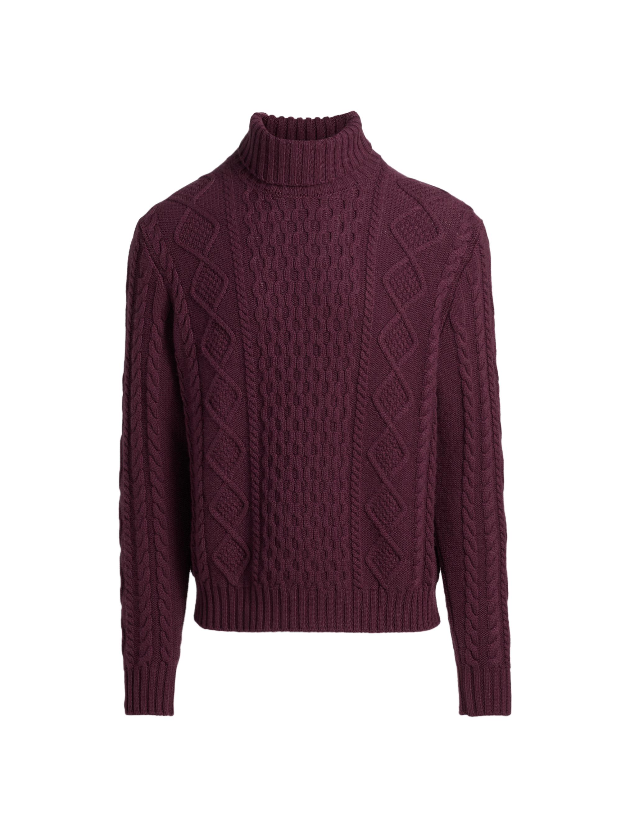 Kiton Men's Cashmere Turtleneck Sweater - Mauve