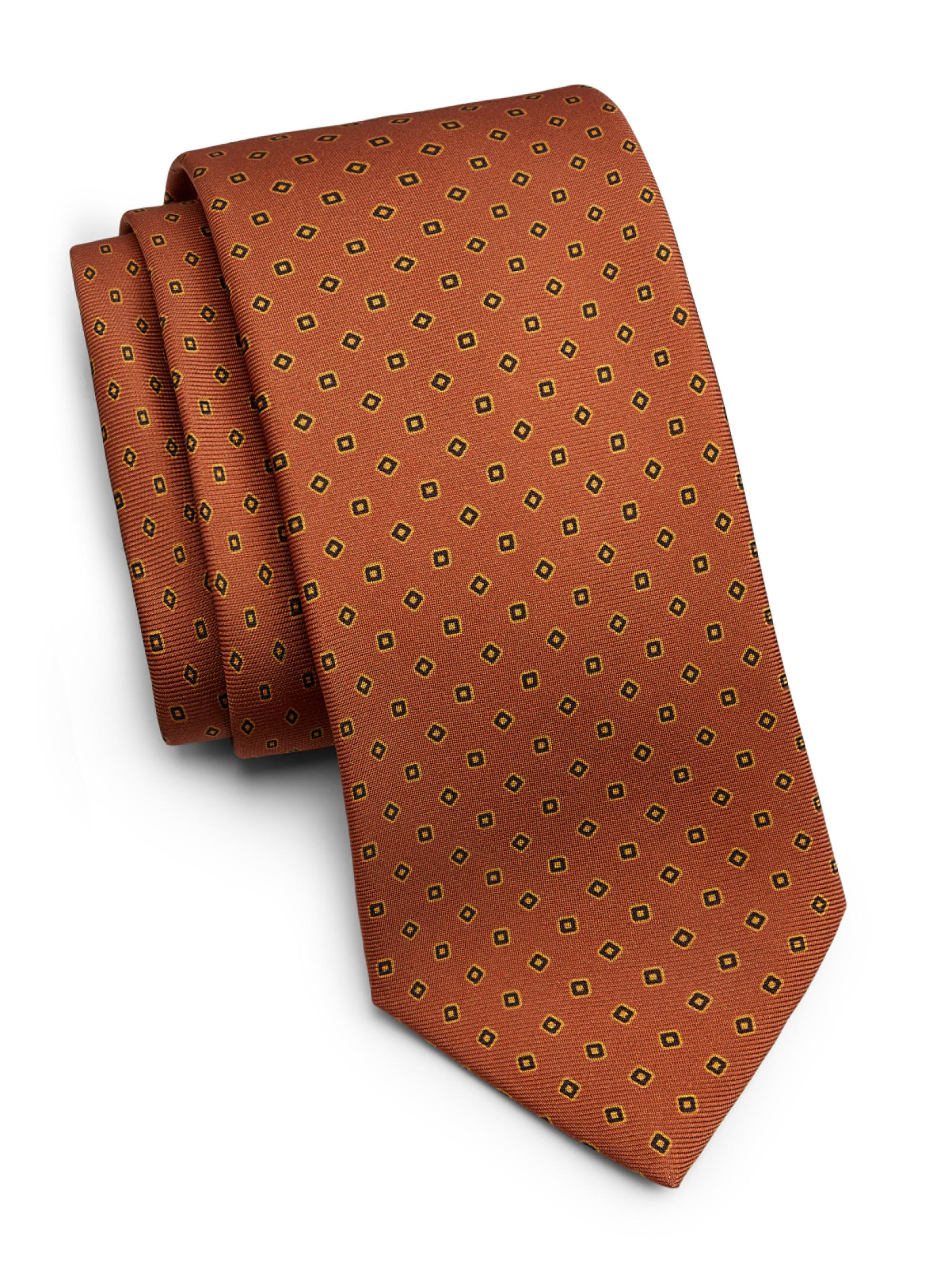 Kiton ニットタイ Kiton ニットタイ Kiton Geometric Silk Tie | Saks Fifth Avenue