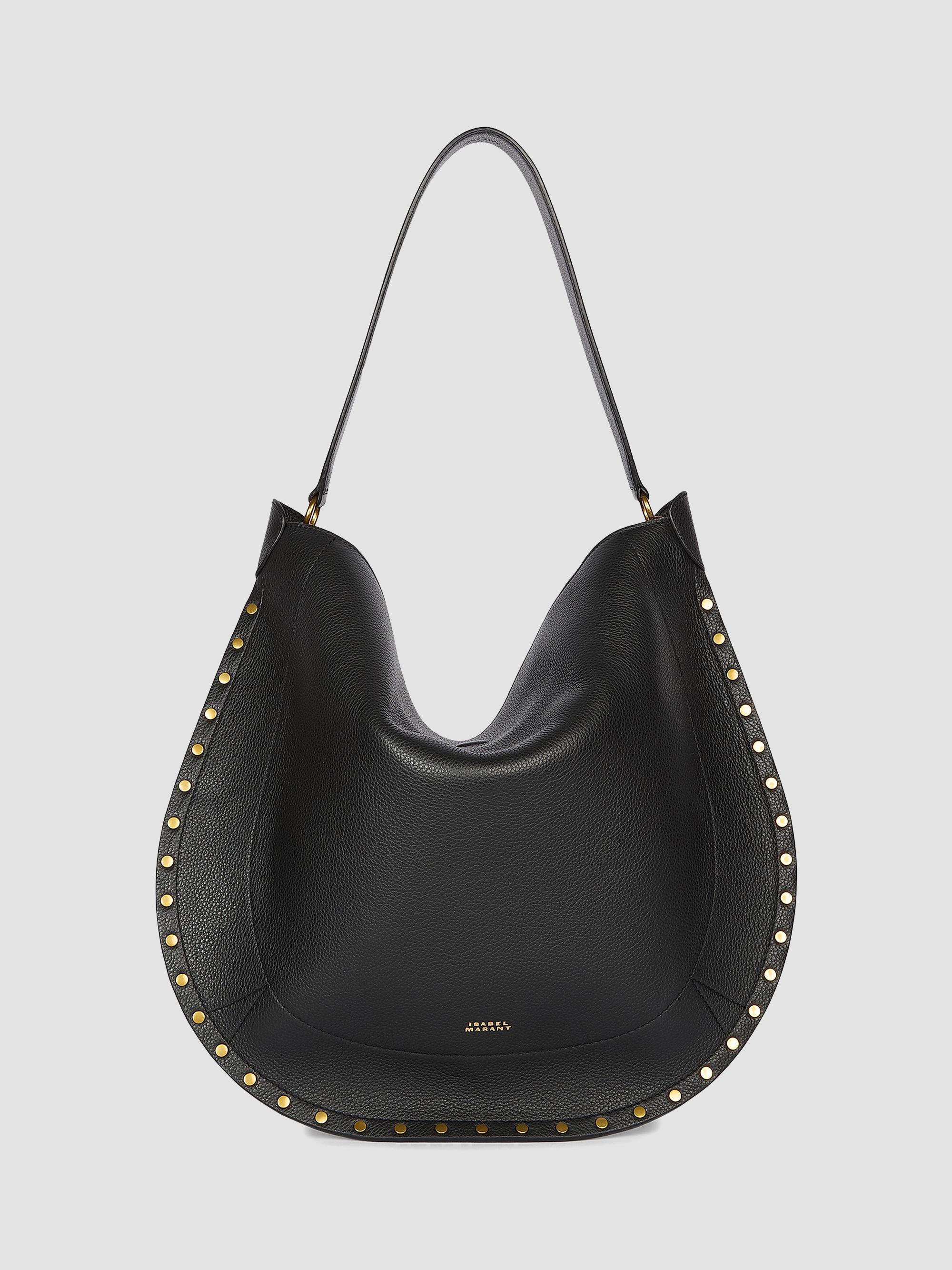 Isabel Marant Women's Oskan Leather Hobo Bag - Black | Thumbnail 7