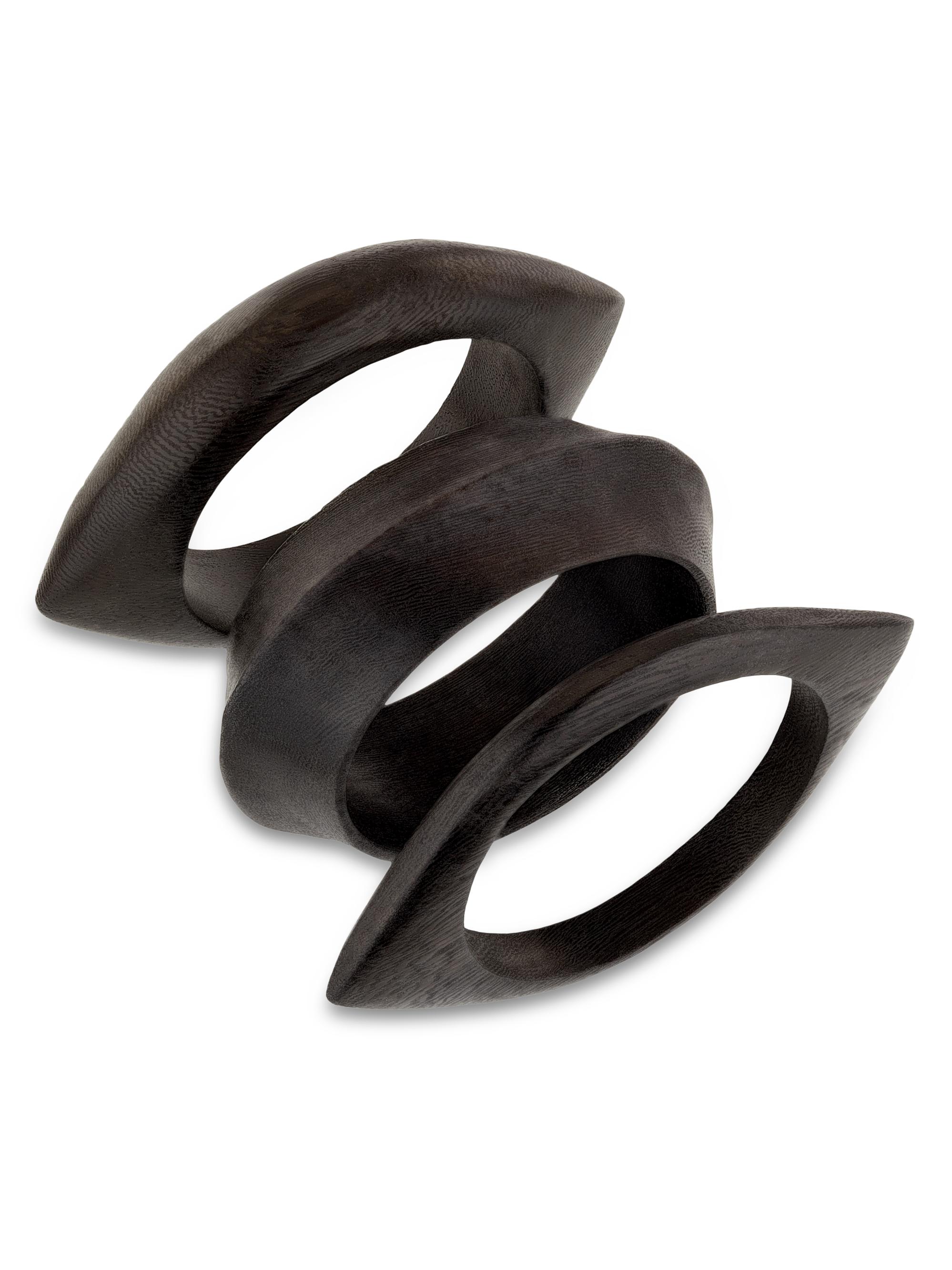 Isabel Marant Women's Wooden 3-Piece Cuff Set - Black