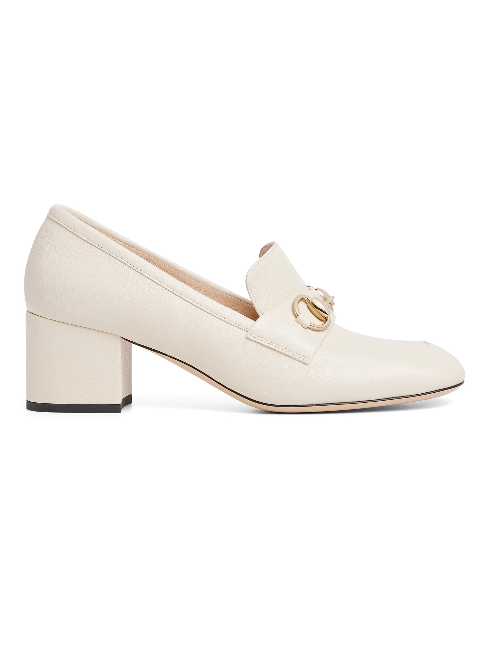 Gucci Women's Lady 55MM Leather Block-Heel Pumps - Black