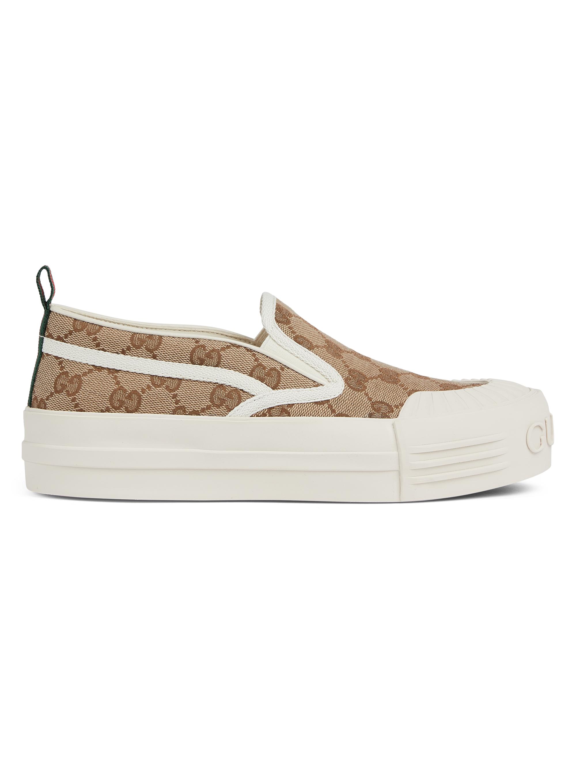 Gucci Women's Julia GG Low-Top Sneakers - Beige