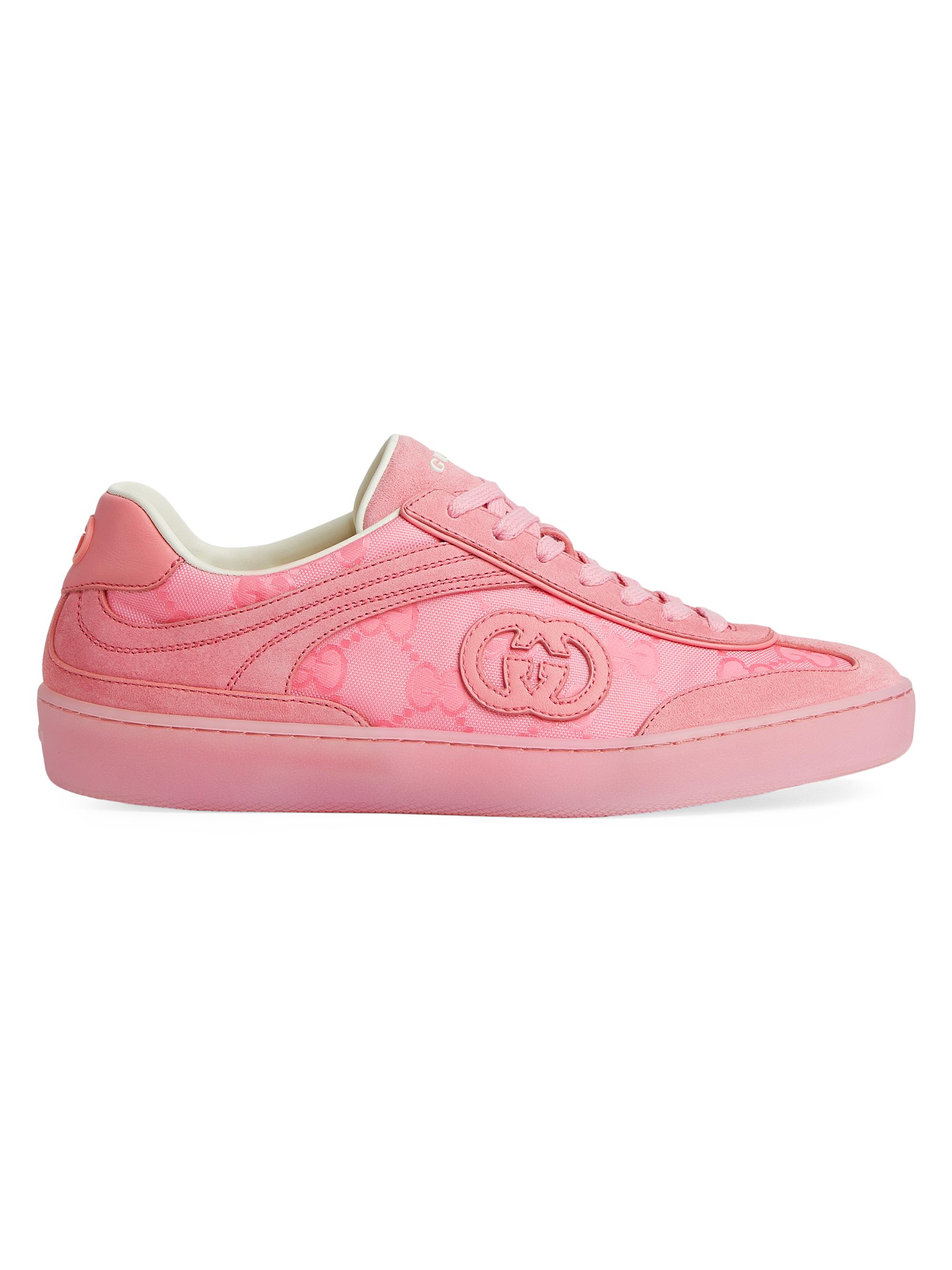 Pink Gucci Gg Canvas Shoes Pink Guccissima Espadrilles NEW Gucci