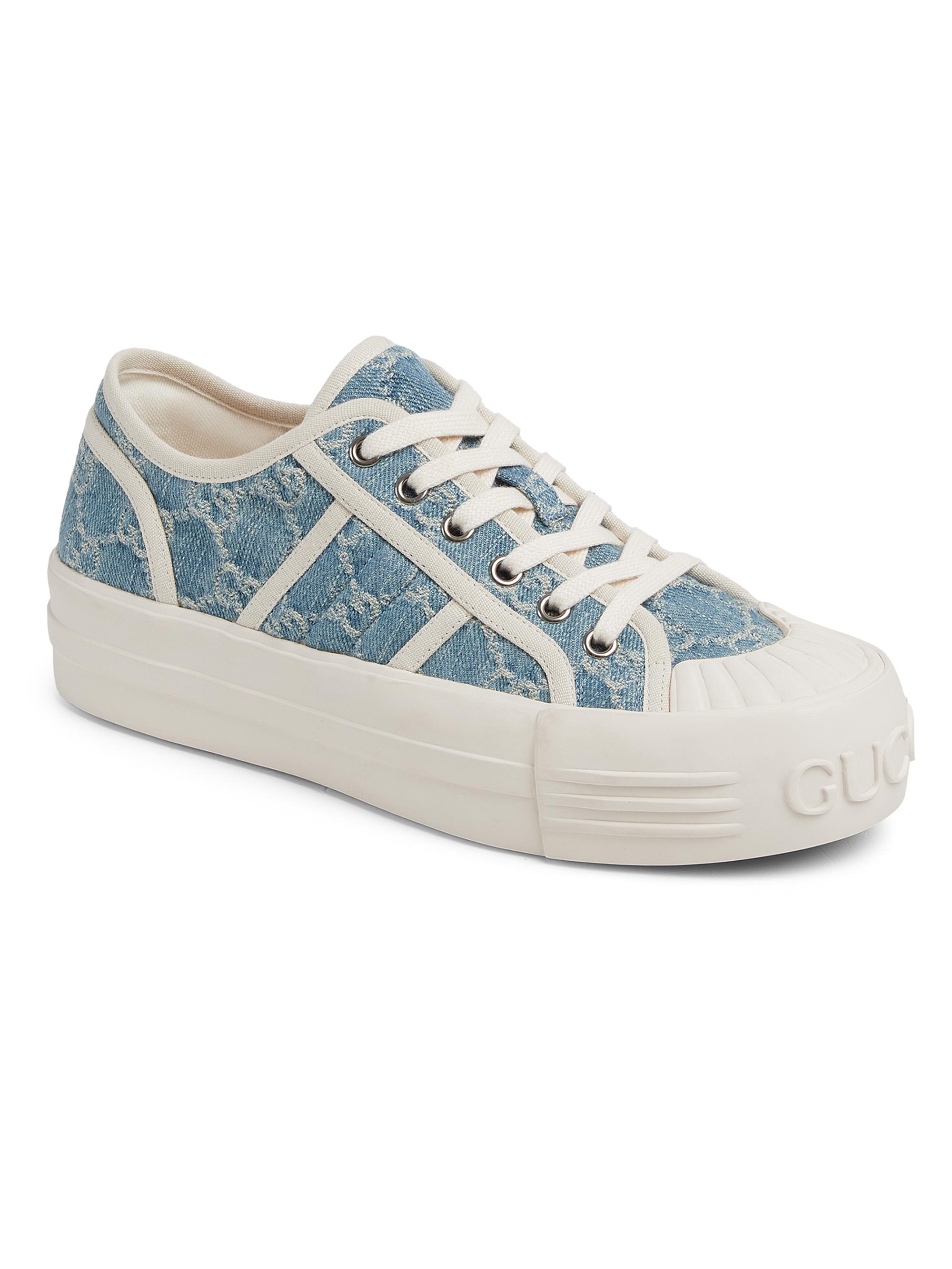 Gucci Women's Julia GG Platform Sneakers - Turquoise