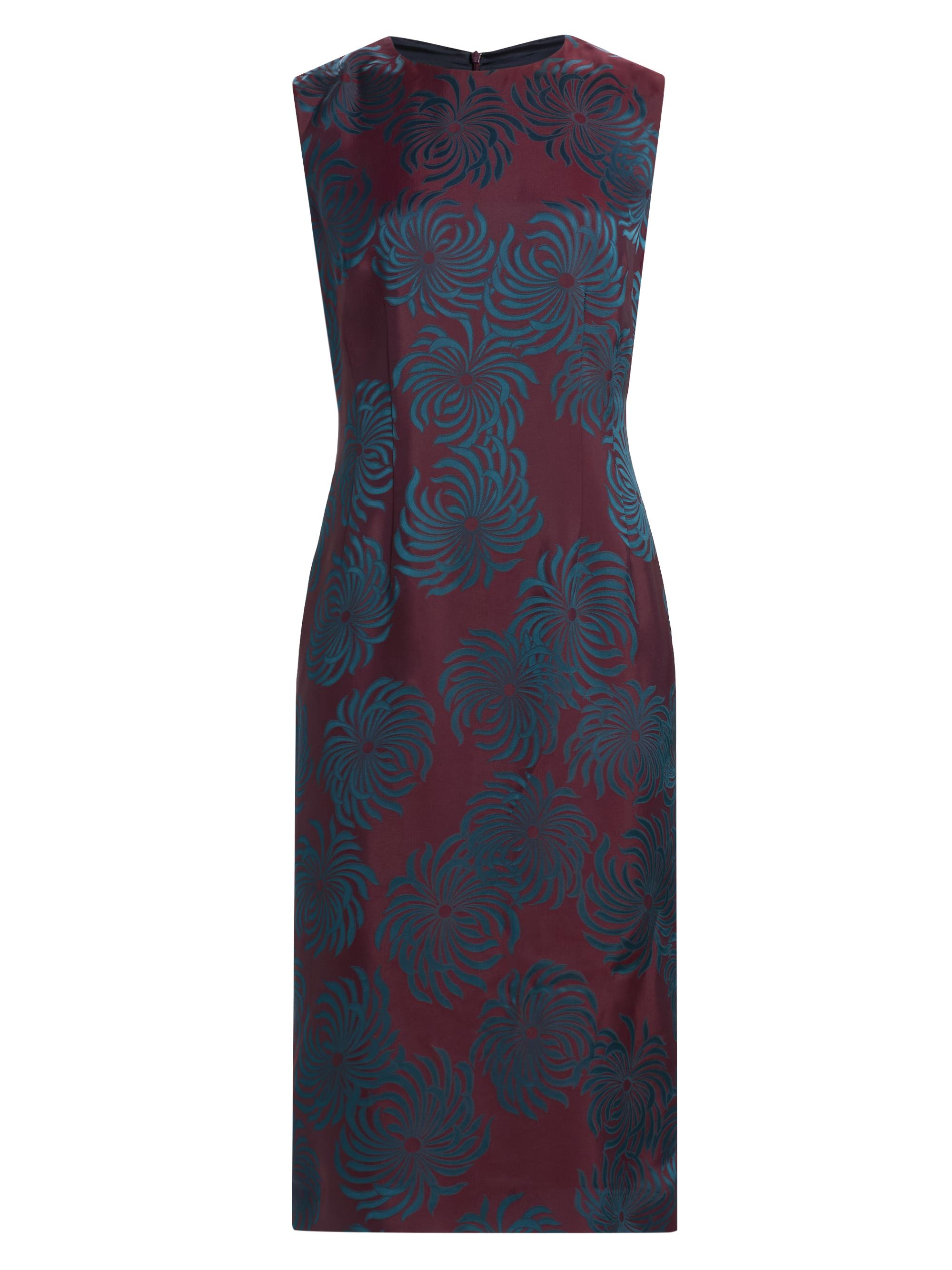 Dries Van Noten Women's Delavina Jacquard Sheath Dress - Burgundy
