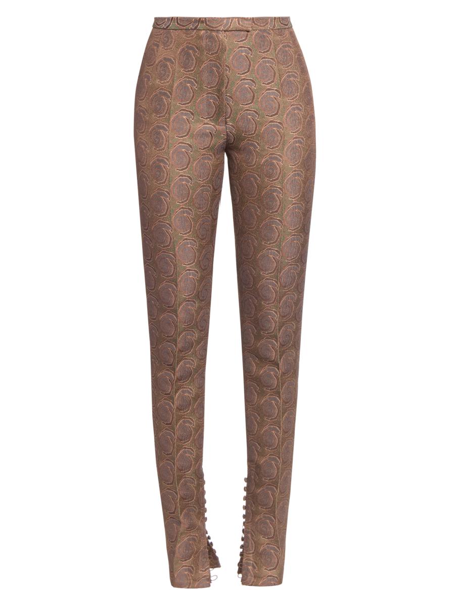 Dries Van Noten Pandoris Geometric Skinny Pants | Saks Fifth Avenue