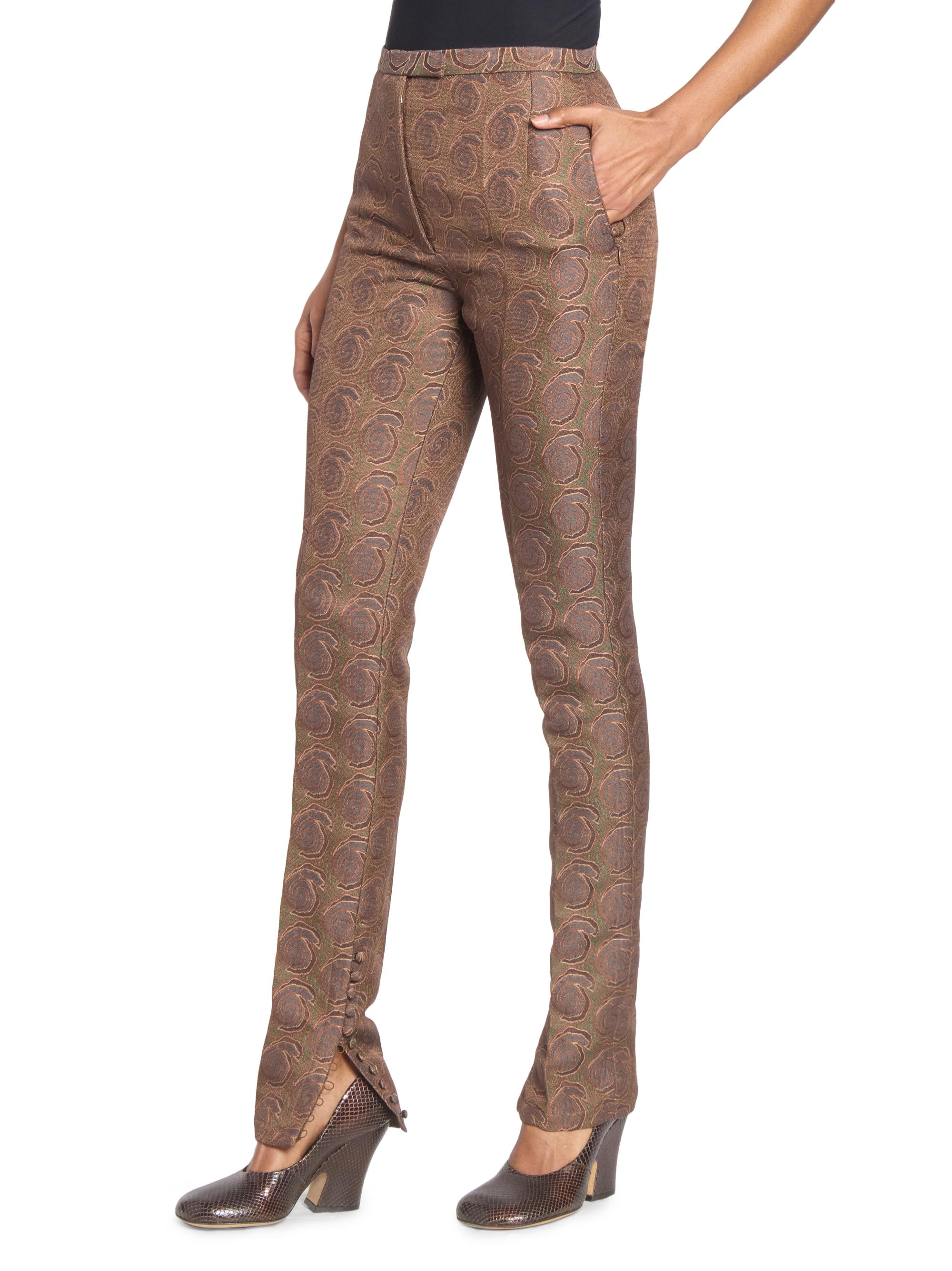 Dries Van Noten Pandoris Geometric Skinny Pants | Saks Fifth Avenue