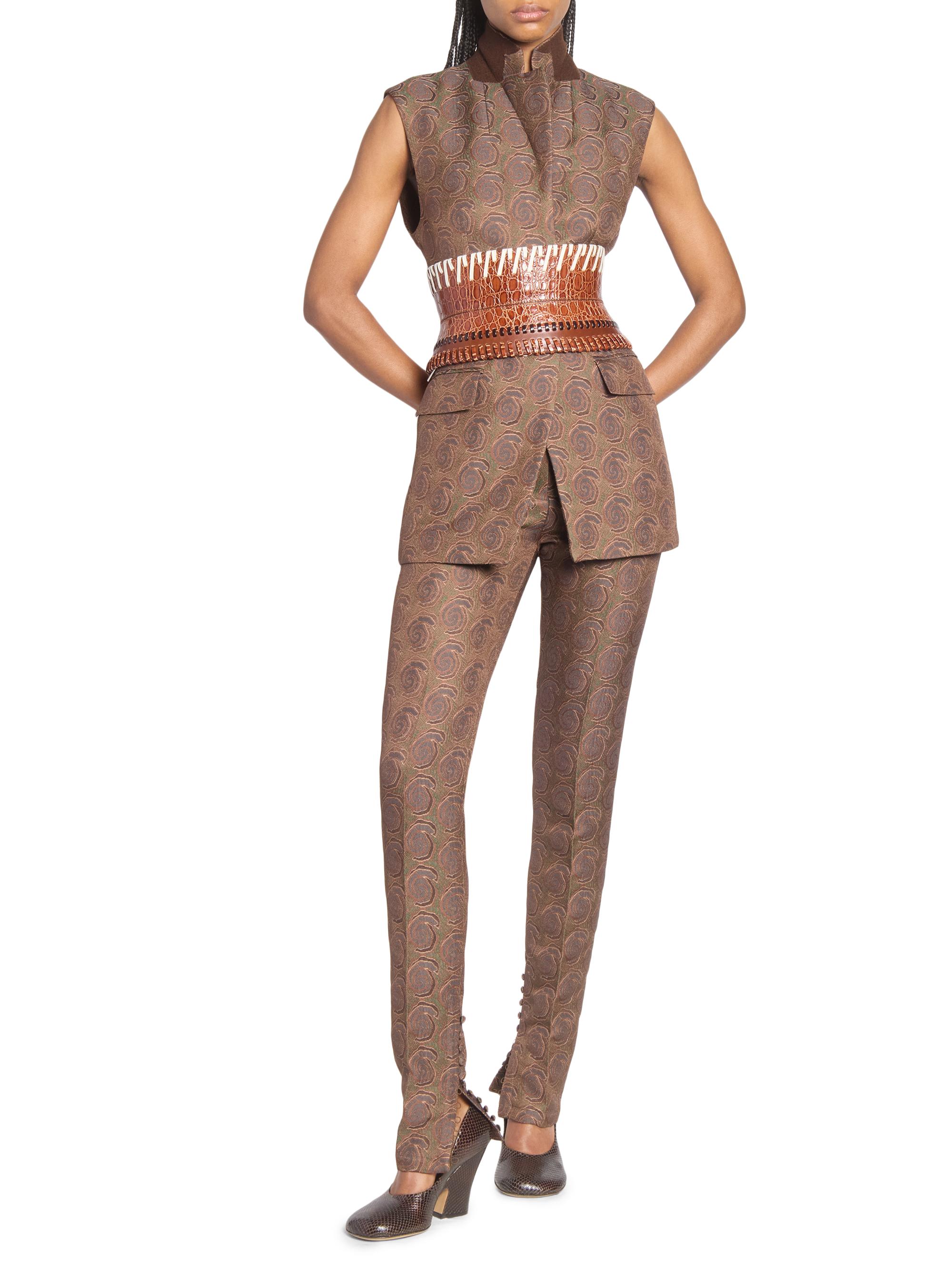 Dries Van Noten Pandoris Geometric Skinny Pants | Saks Fifth Avenue