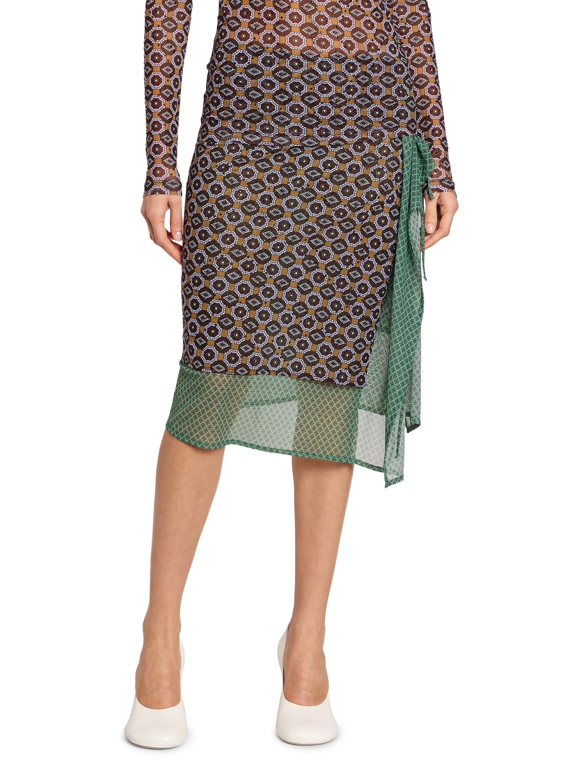 Dries Van Noten Homili Scarf Draped Skirt | Saks Fifth Avenue