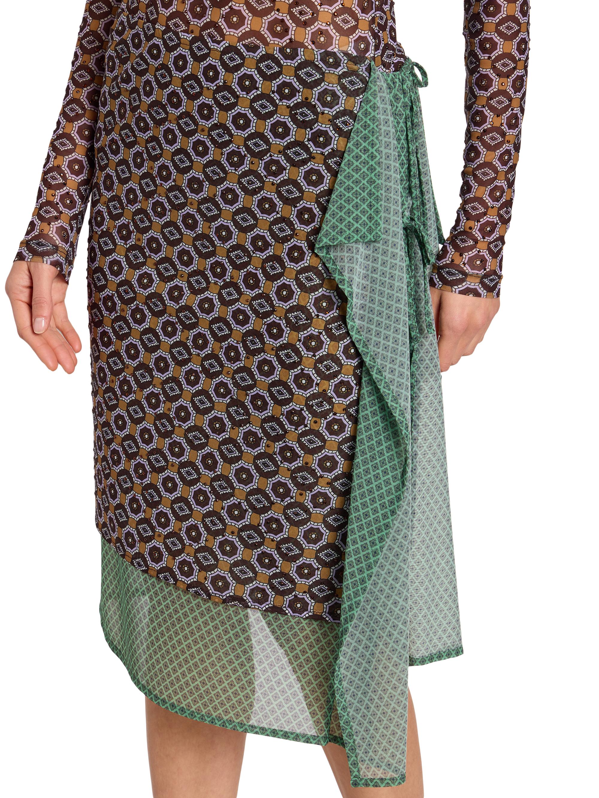 Dries Van Noten Homili Scarf Draped Skirt | Saks Fifth Avenue