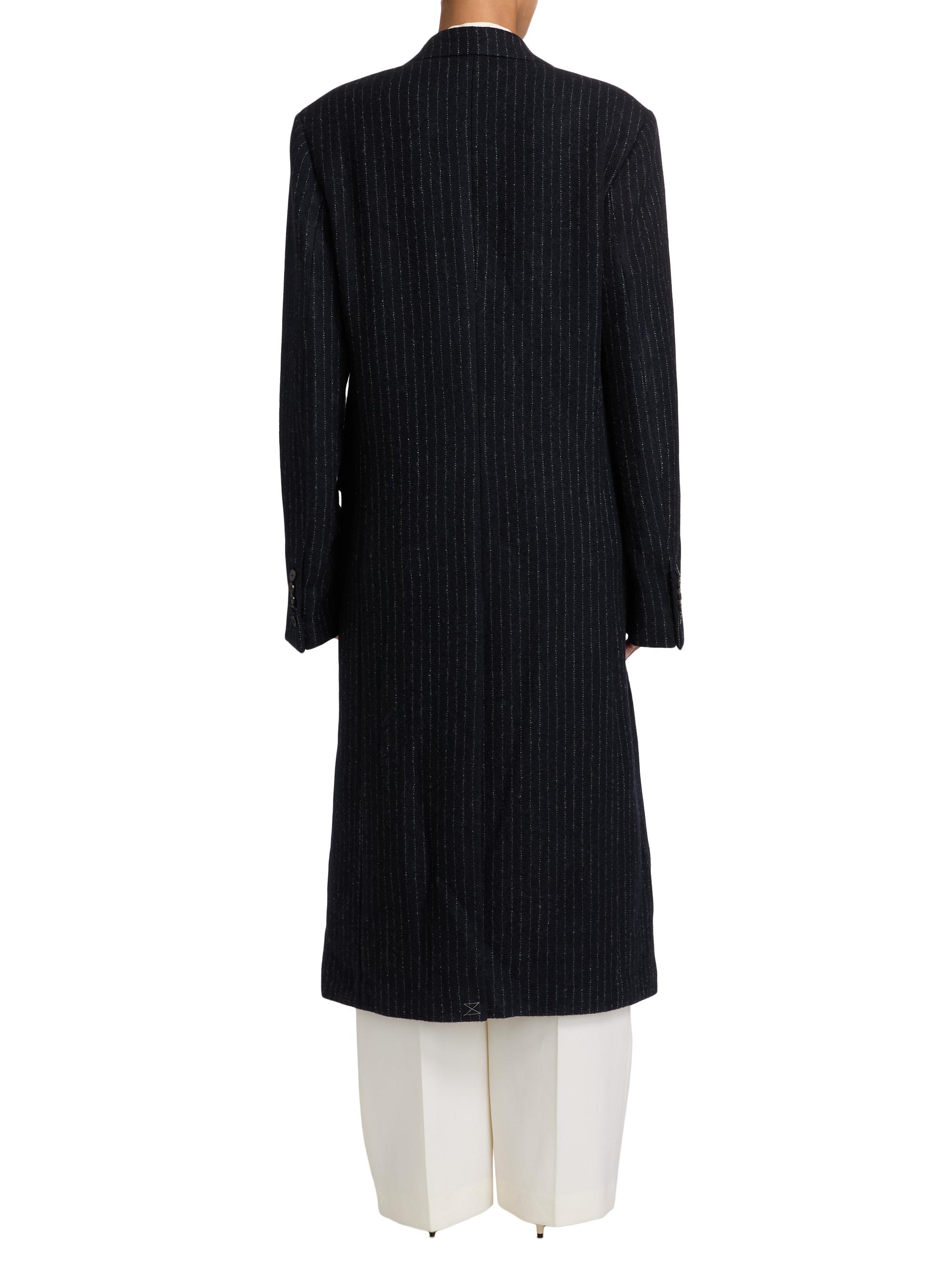 Dries Van Noten PinstripedWool Single-Breasted Coat | Saks Fifth