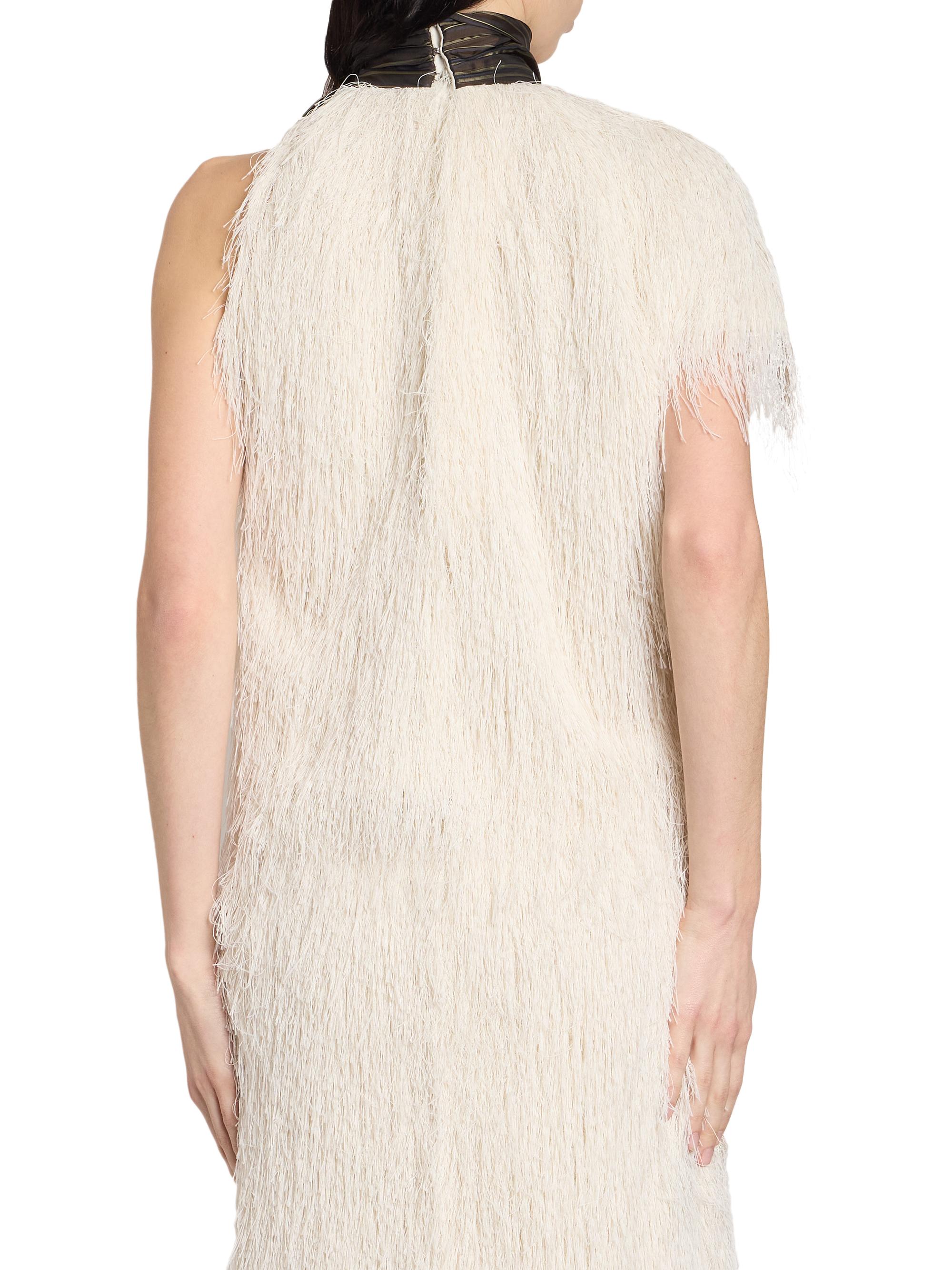 Dries Van Noten Fringed Contrast-Trim Top | Saks Fifth Avenue