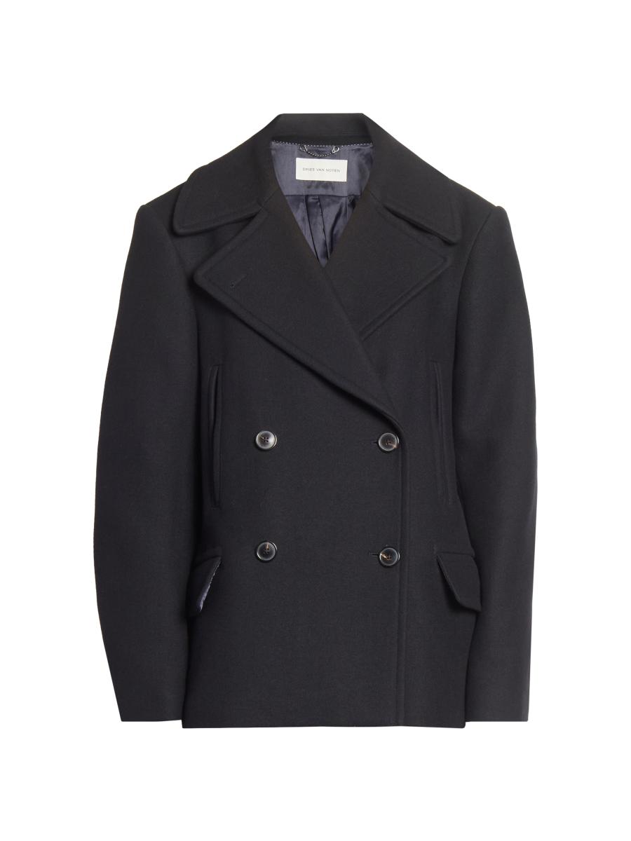 ジャケット・アウター 90s dries van noten doublebreasted coat DRIES VAN NOTEN | DOUBLE BREASTED METALLIC COAT