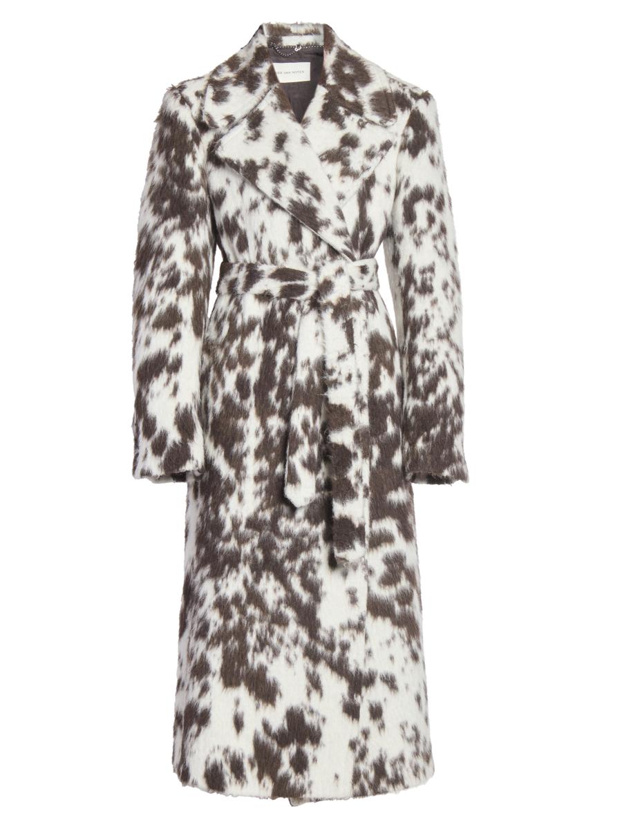Dries Van Noten Rafaella Printed Wool-Blend Coat | Saks Fifth Avenue