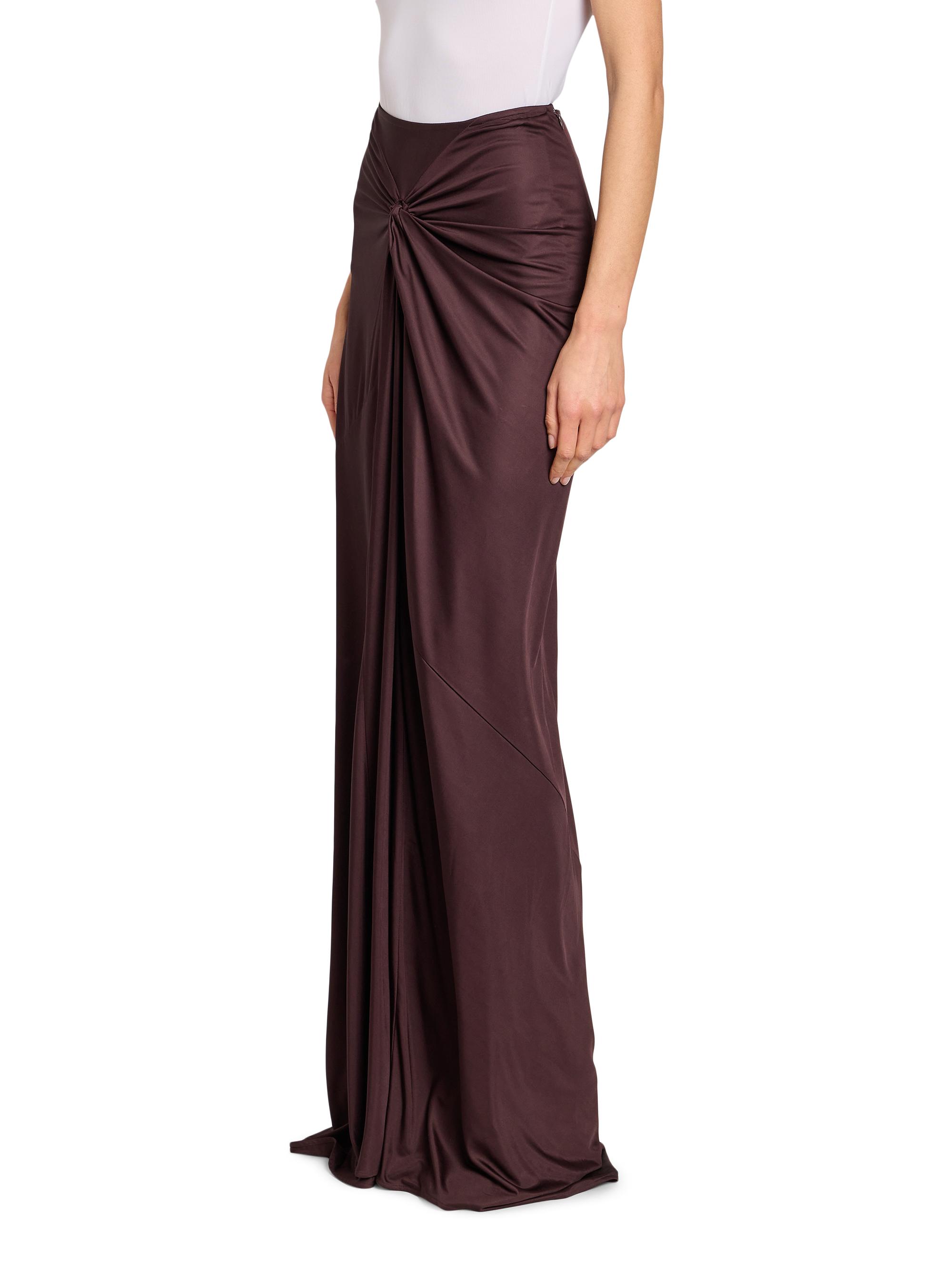 Dries Van Noten Humila Knotted Jersey Sheath Maxi Skirt | Saks