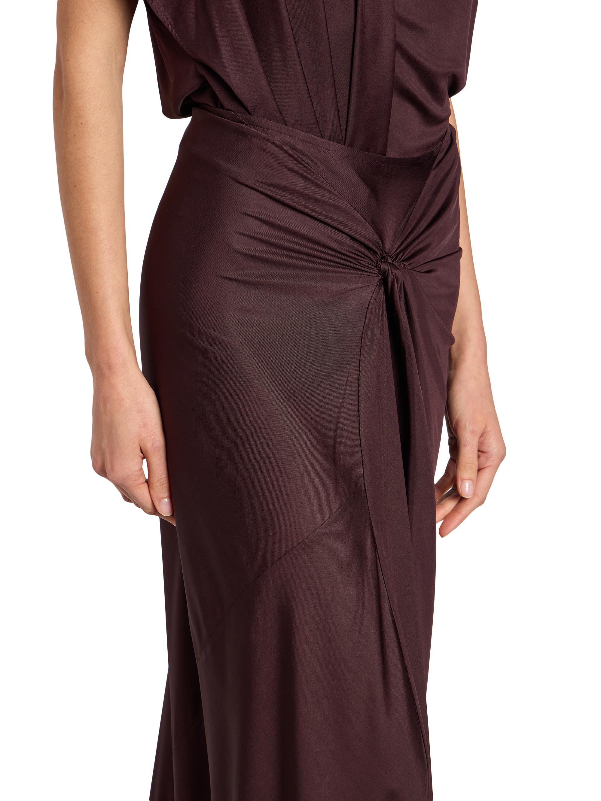 Dries Van Noten Humila Knotted Jersey Sheath Maxi Skirt | Saks