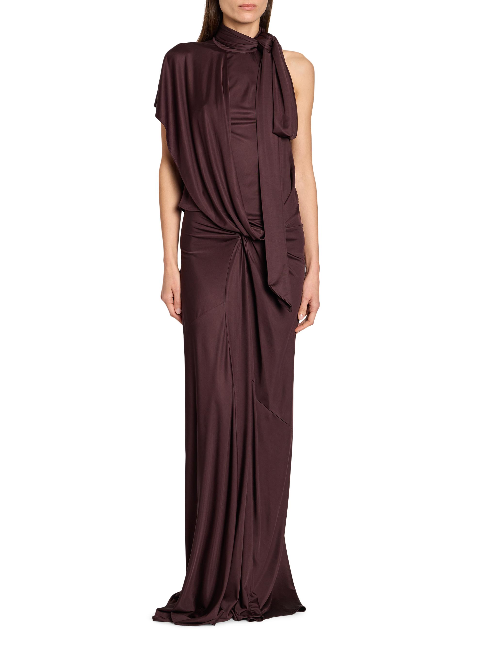 Dries Van Noten Humila Knotted Jersey Sheath Maxi Skirt | Saks
