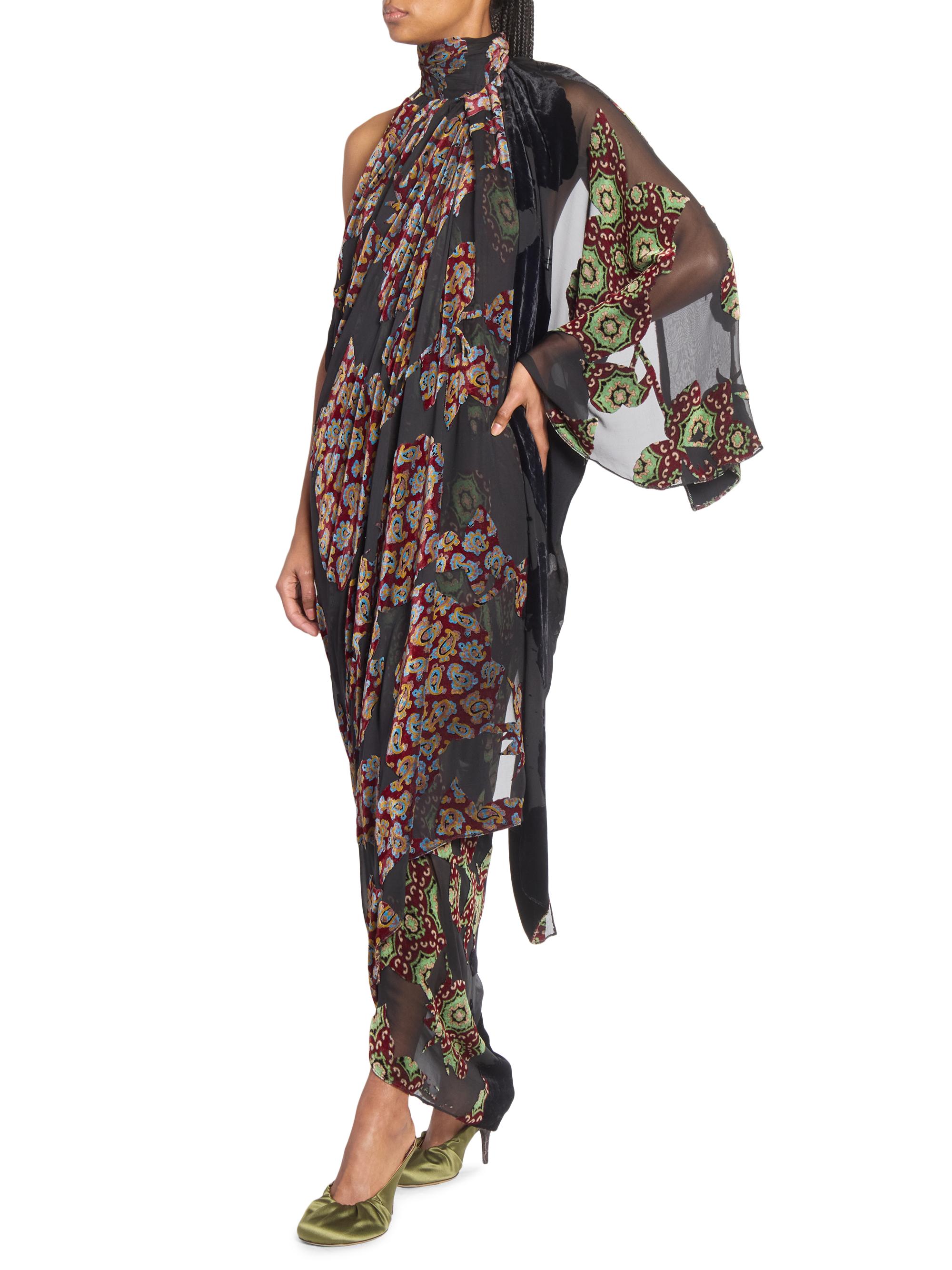 Dries Van Noten　ギャザー　マルチ　ドレス　マキシ丈 Dries Van Noten ギャザー マルチ ドレス マキシ丈