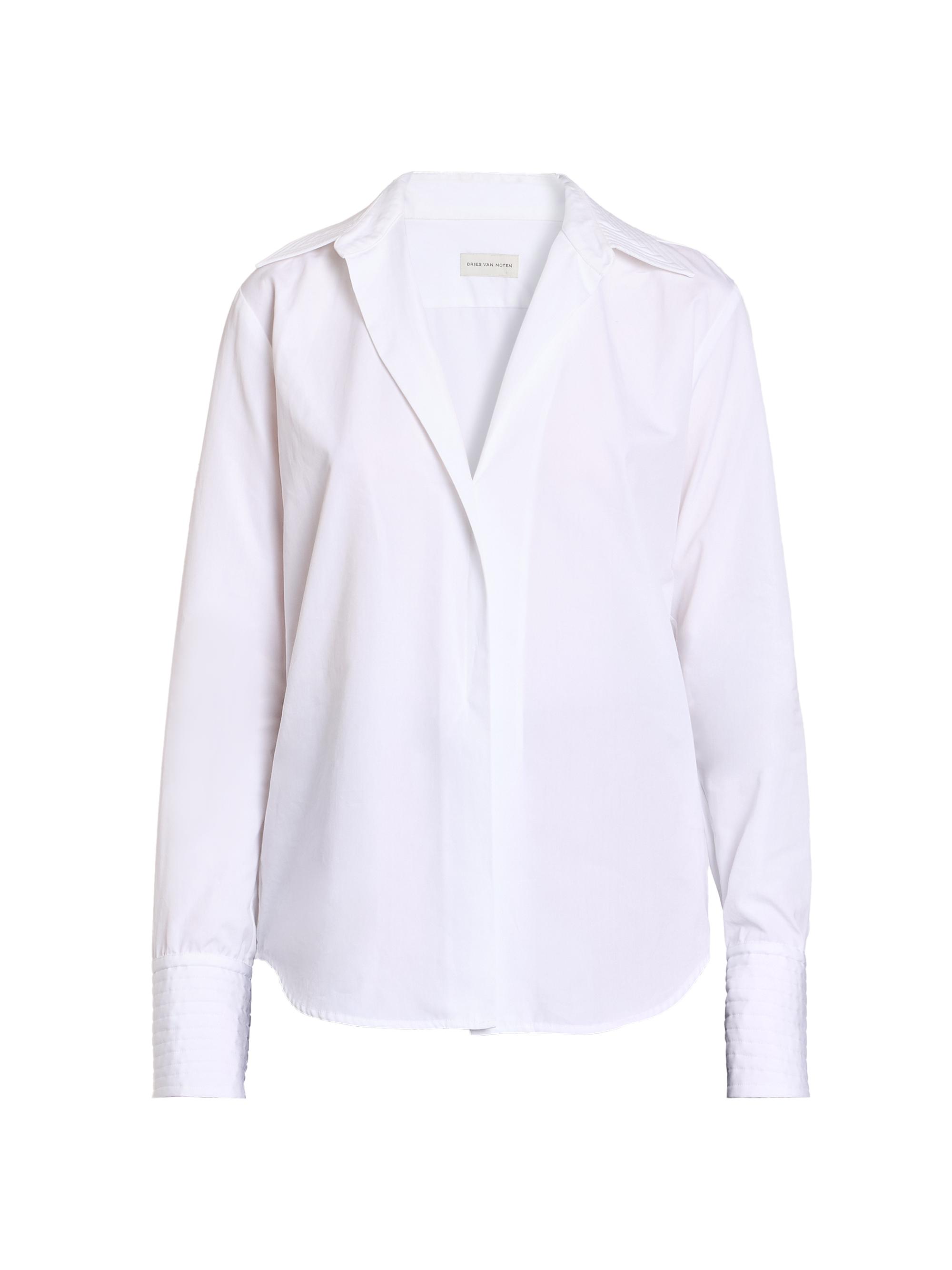 Dries Van Noten Celinta Cotton Poplin Shirt | Saks Fifth Avenue