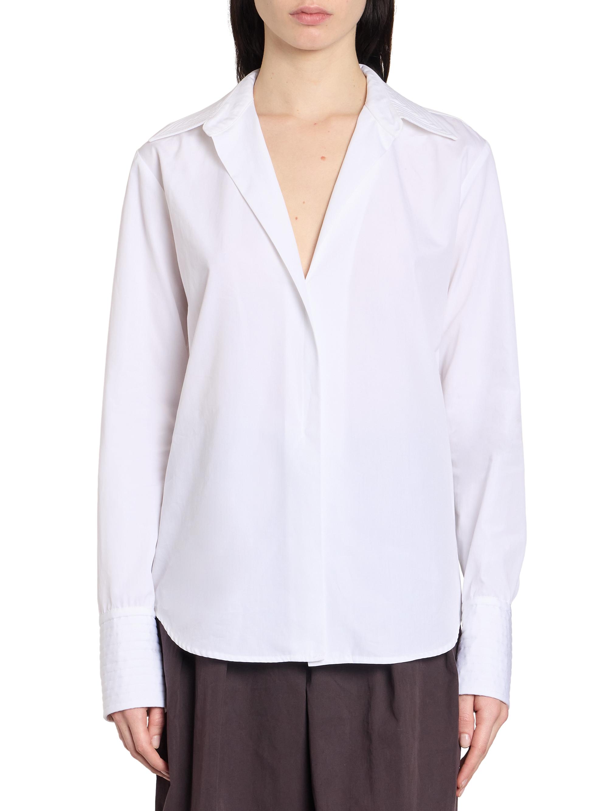 Dries Van Noten Celinta Cotton Poplin Shirt | Saks Fifth Avenue