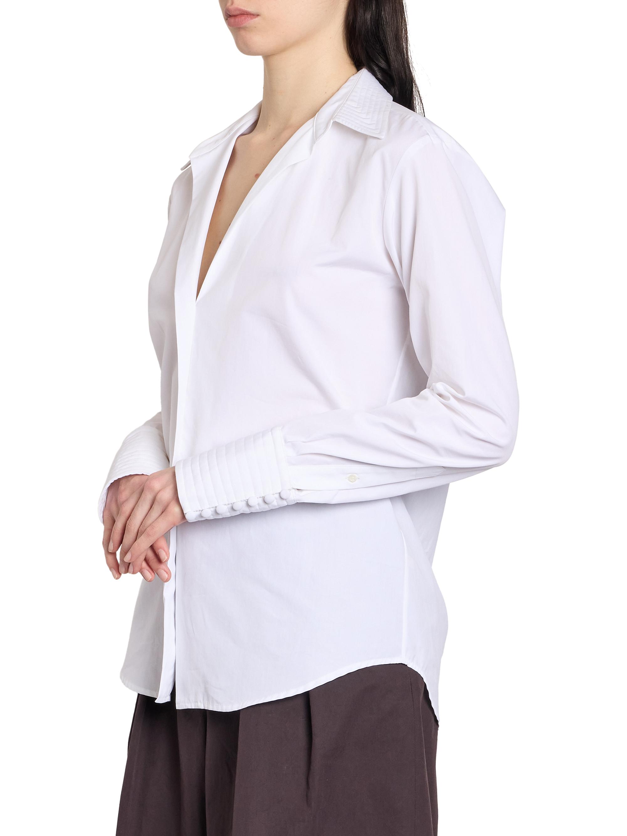 Dries Van Noten Celinta Cotton Poplin Shirt | Saks Fifth Avenue