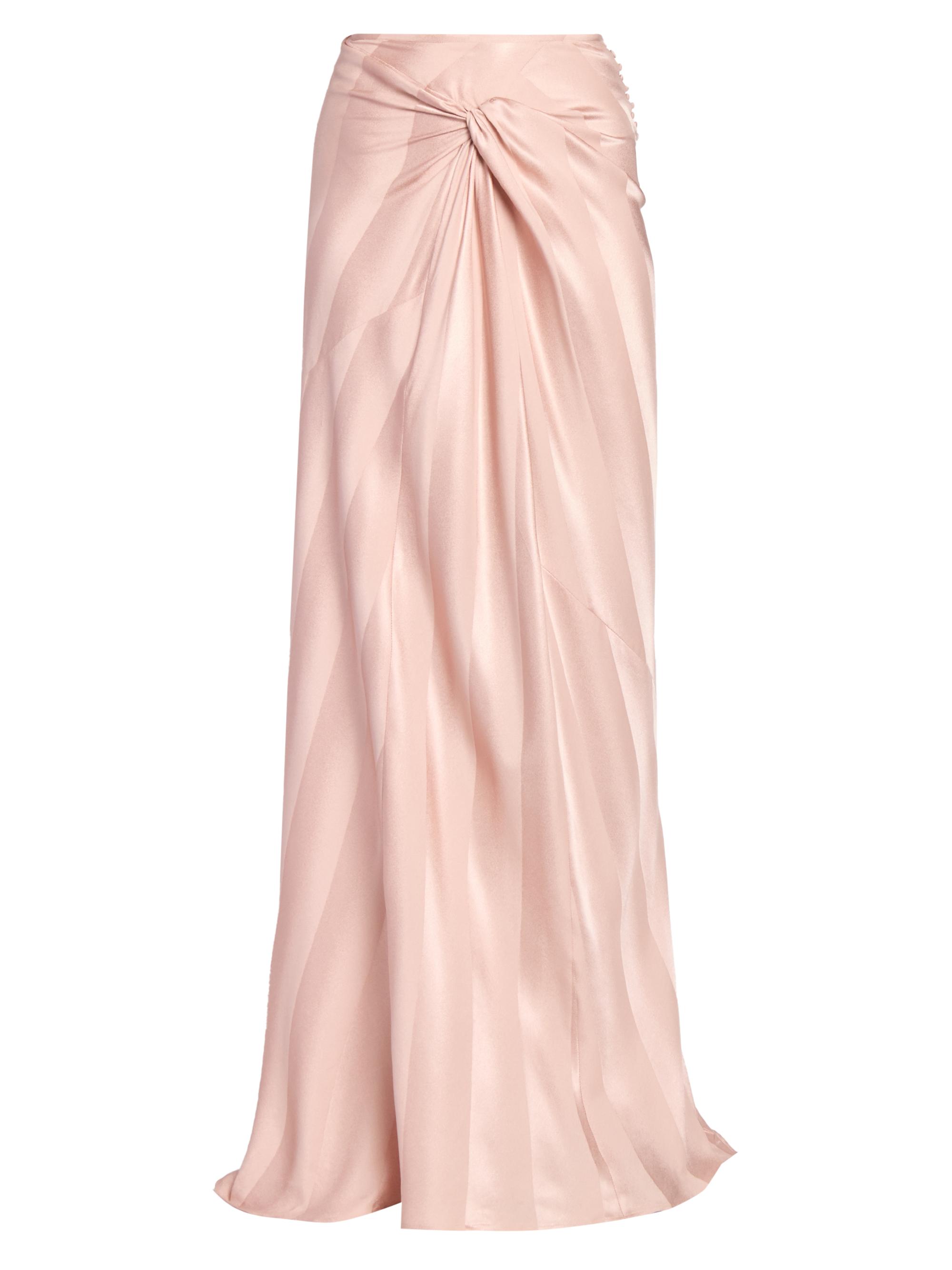 Dries Van Noten Women's Smila Striped Silk Maxi Skirt - Old Rose