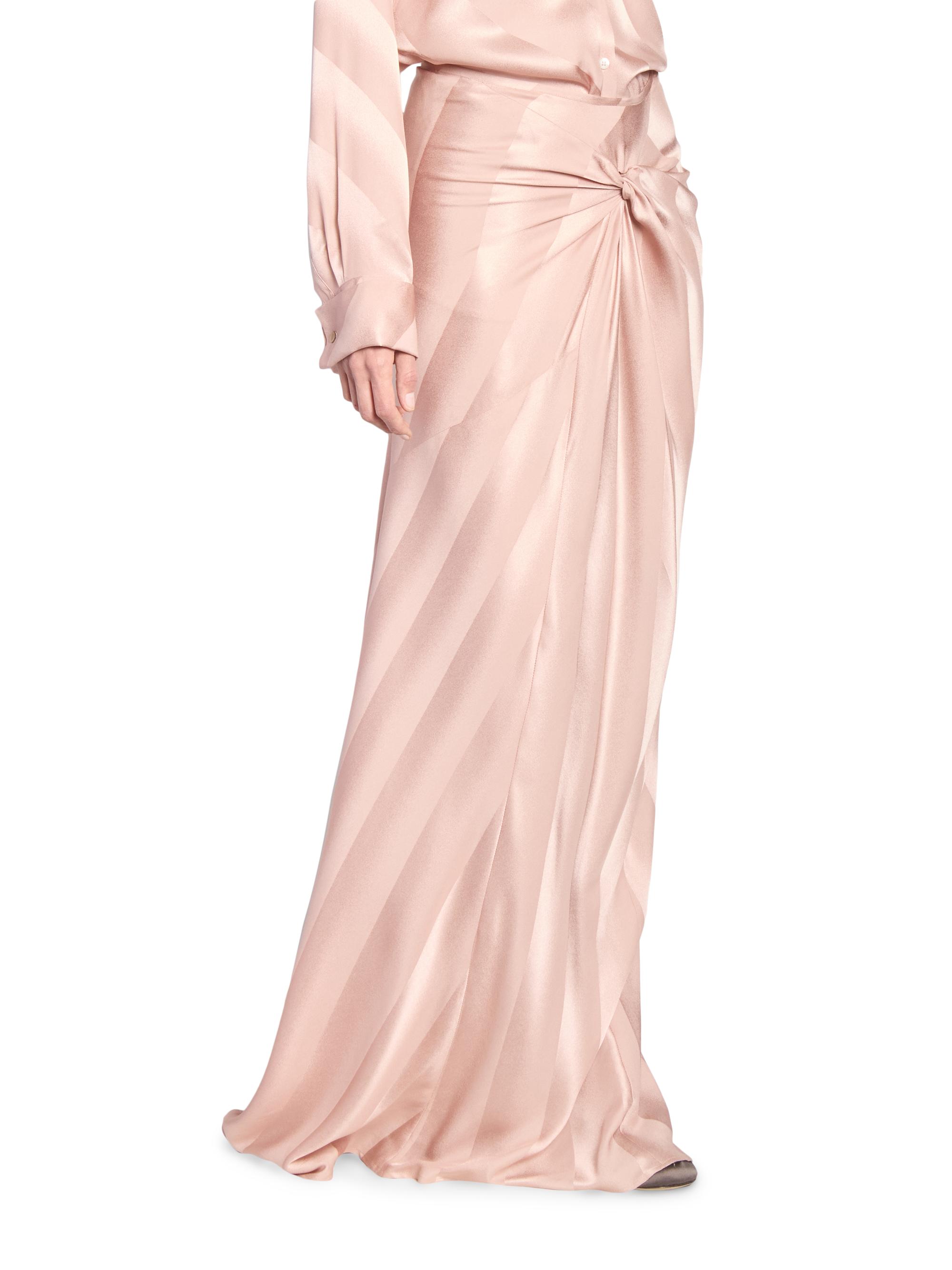 Dries Van Noten Smila Striped Silk Maxi Skirt | Saks Fifth Avenue