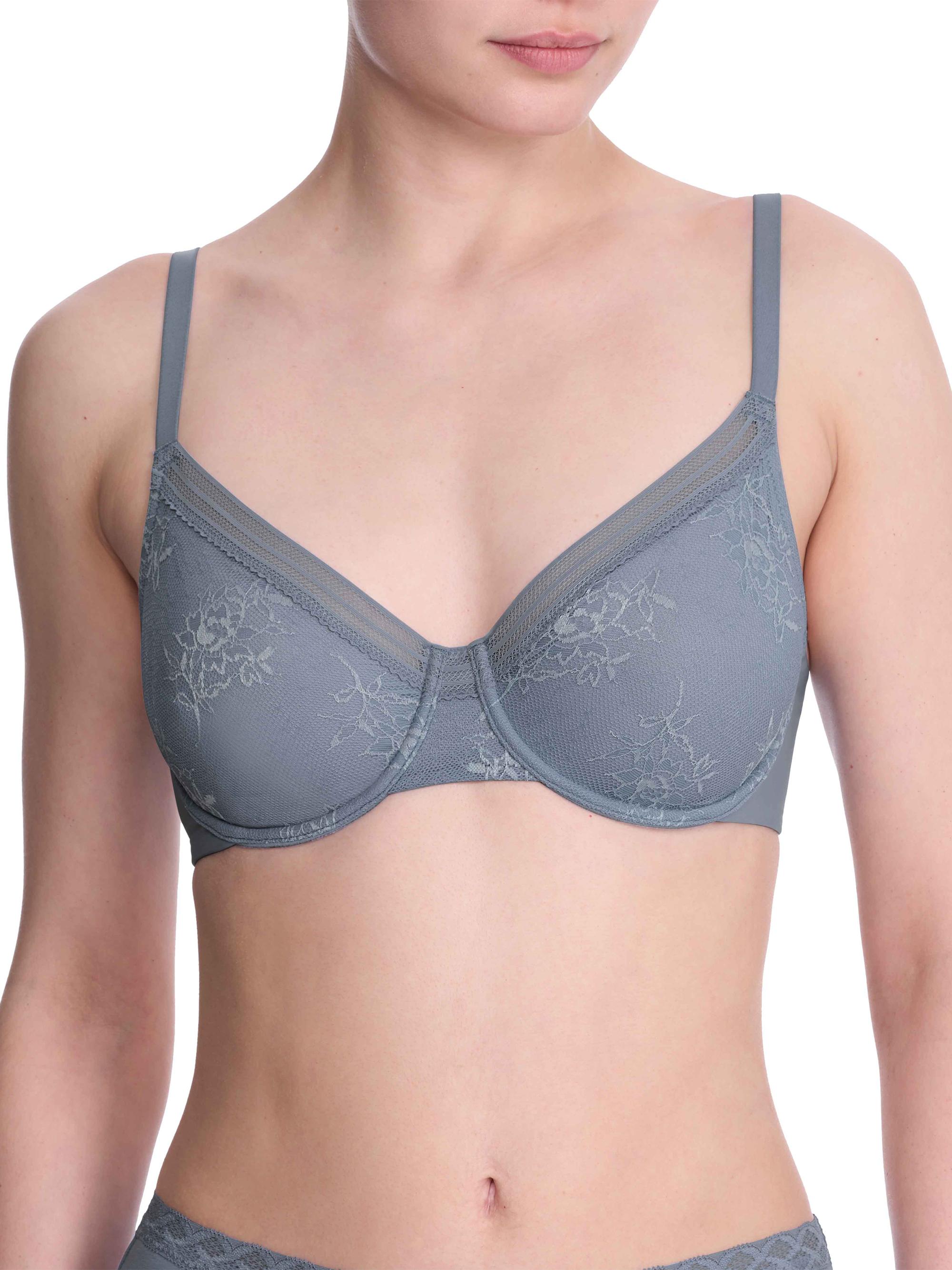 Natori Women's Love Lace Unlined Back Smoothing T-Shirt Bra - Black