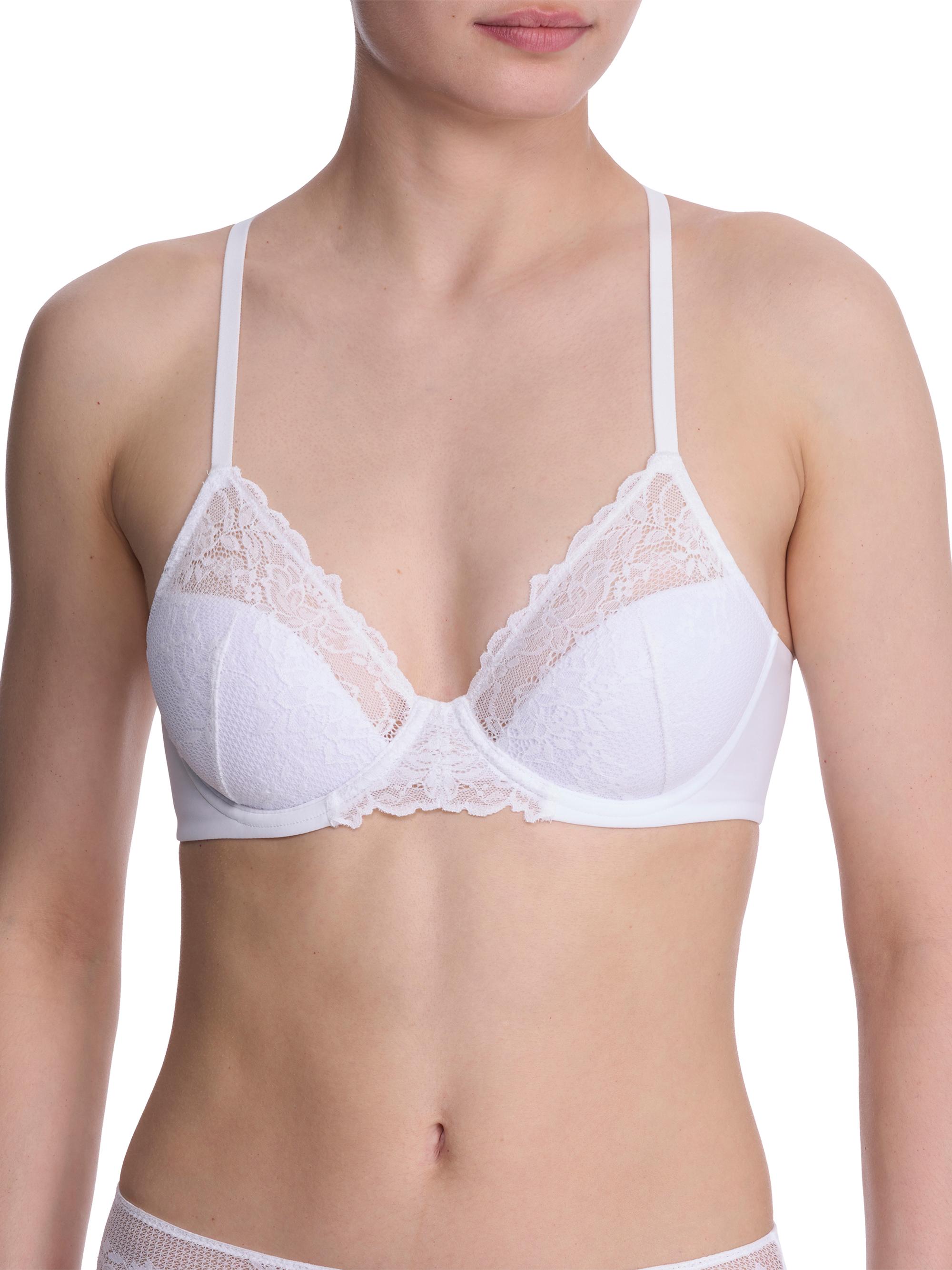 Natori Women's Heavenly Convertible Comfort Lace Contour Underwire - White