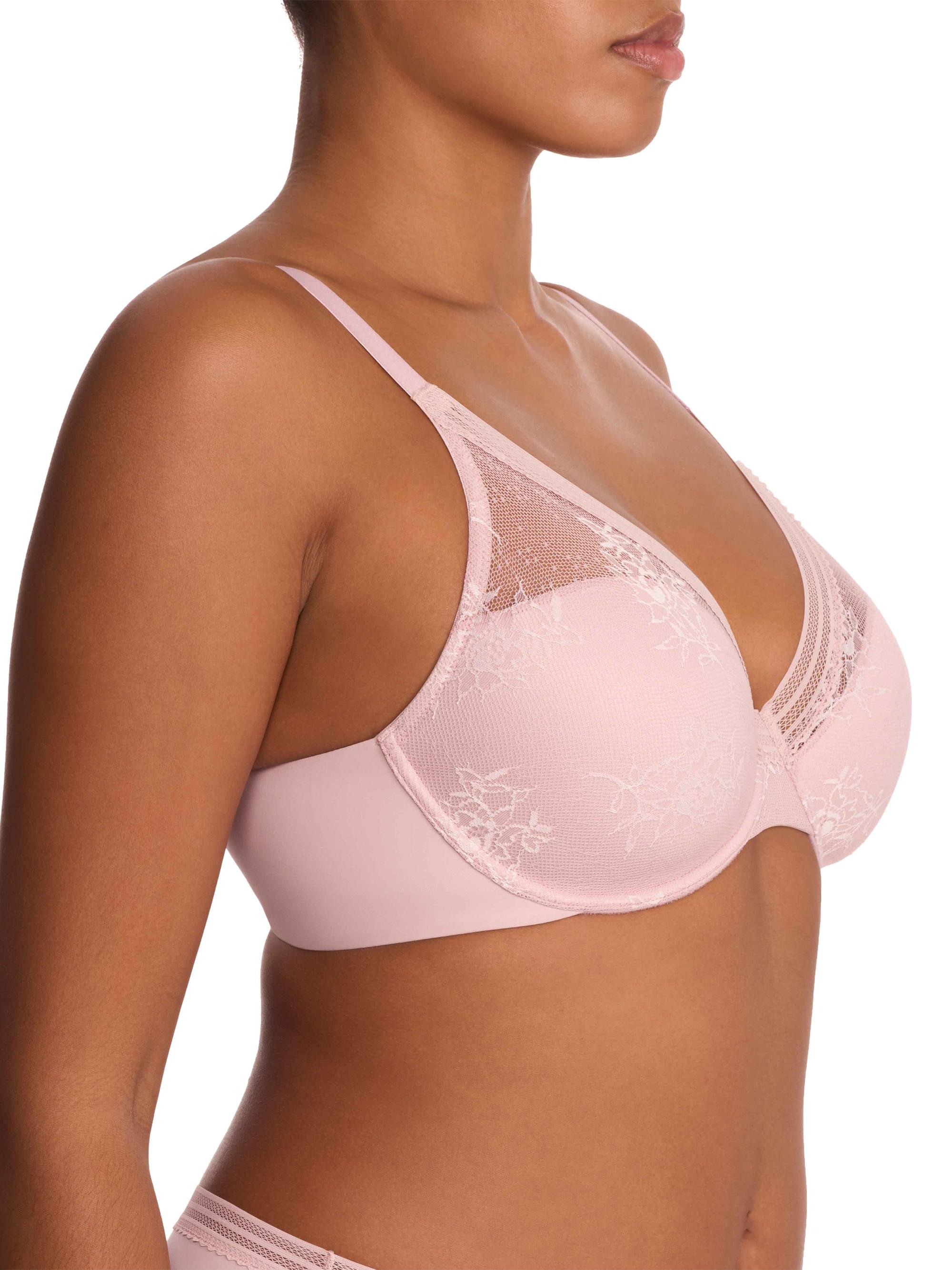 Natori Women's Love Lace Full Coverage Plunge T-Shirt Bra - Warm White | Thumbnail 2