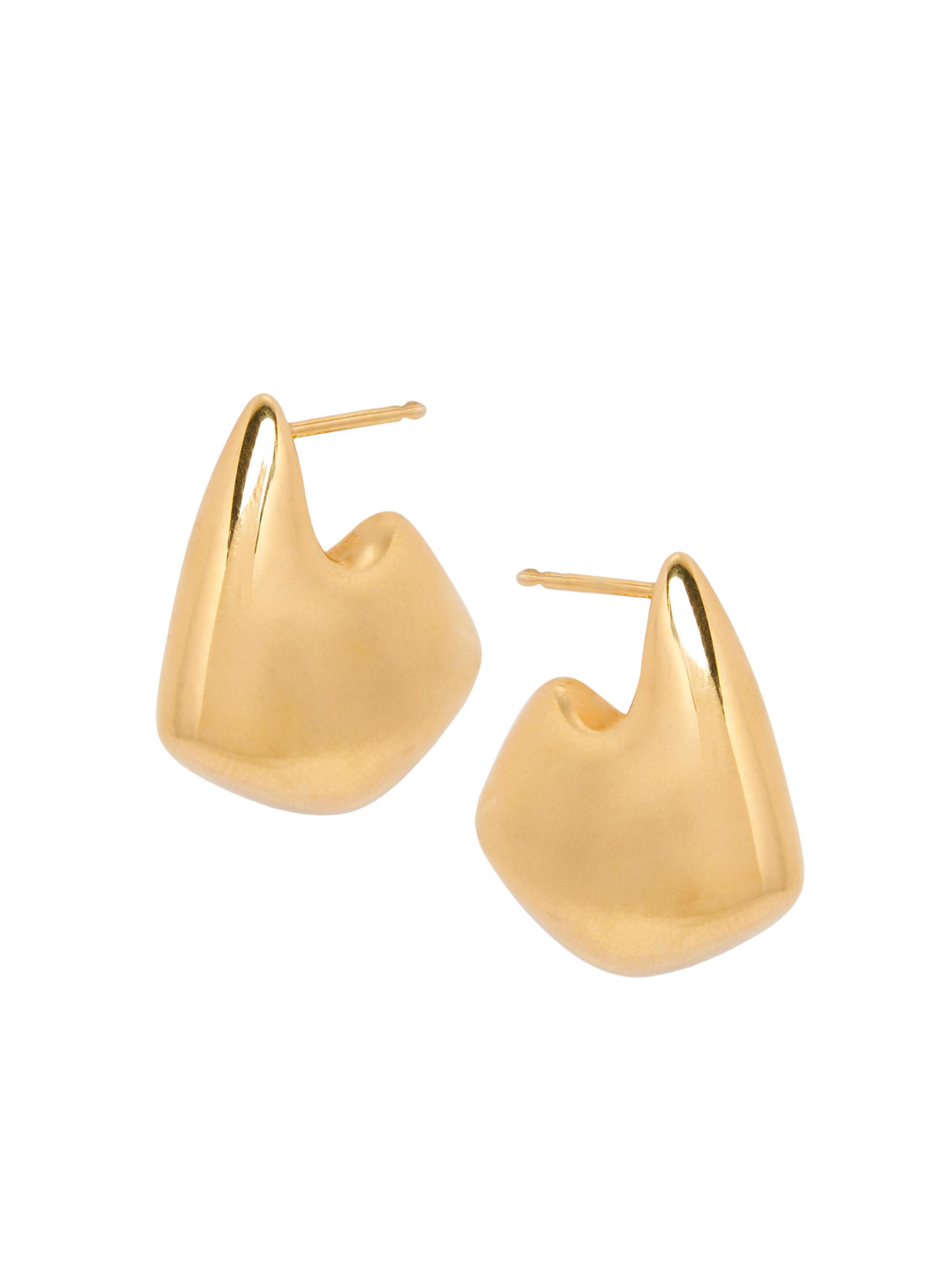 Bottega Veneta Women's Gold-Plated Geometric Earrings - Yellow Gold