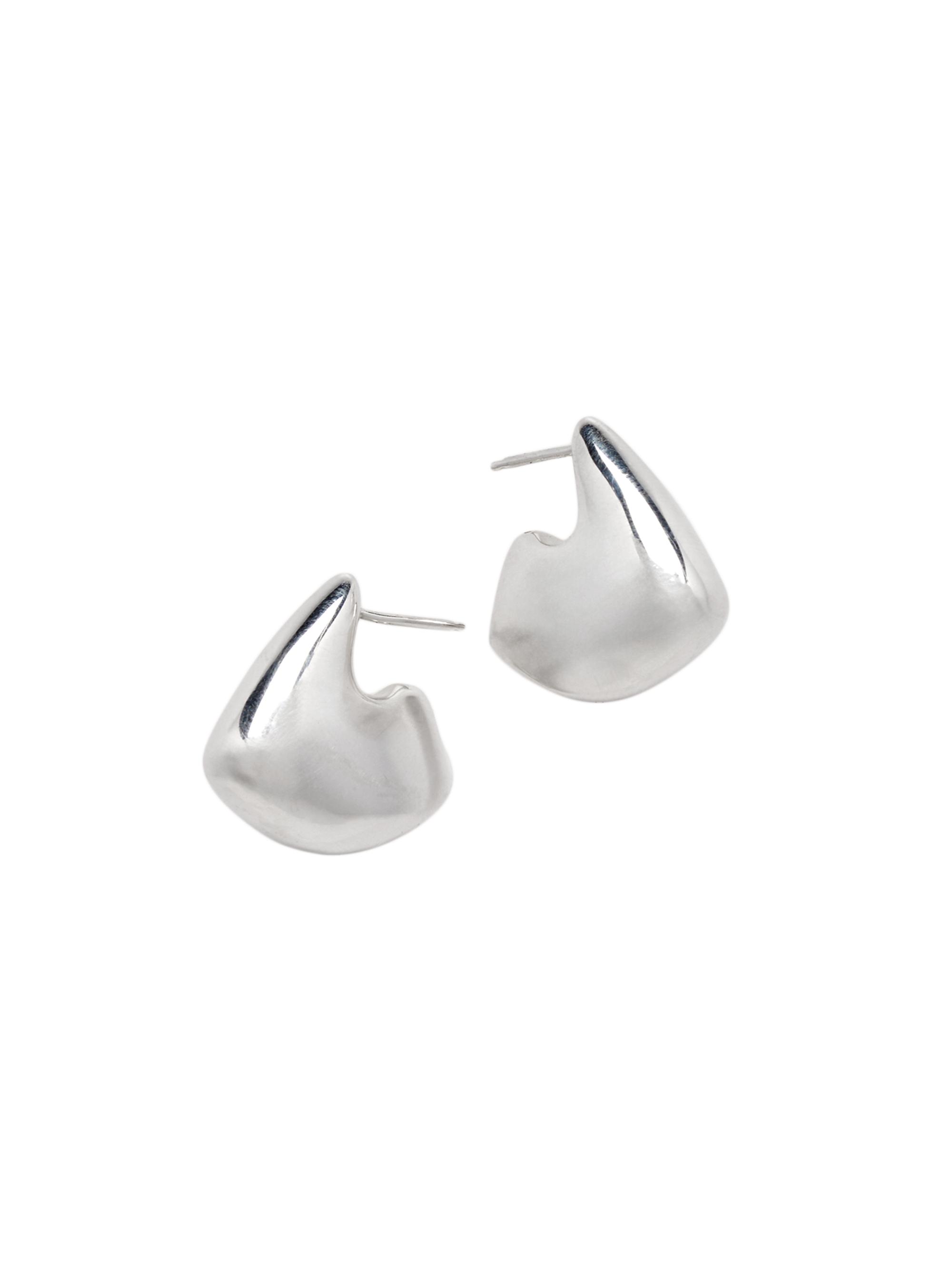 Bottega Veneta Women's Sterling Silver Geometric Earrings - Silver