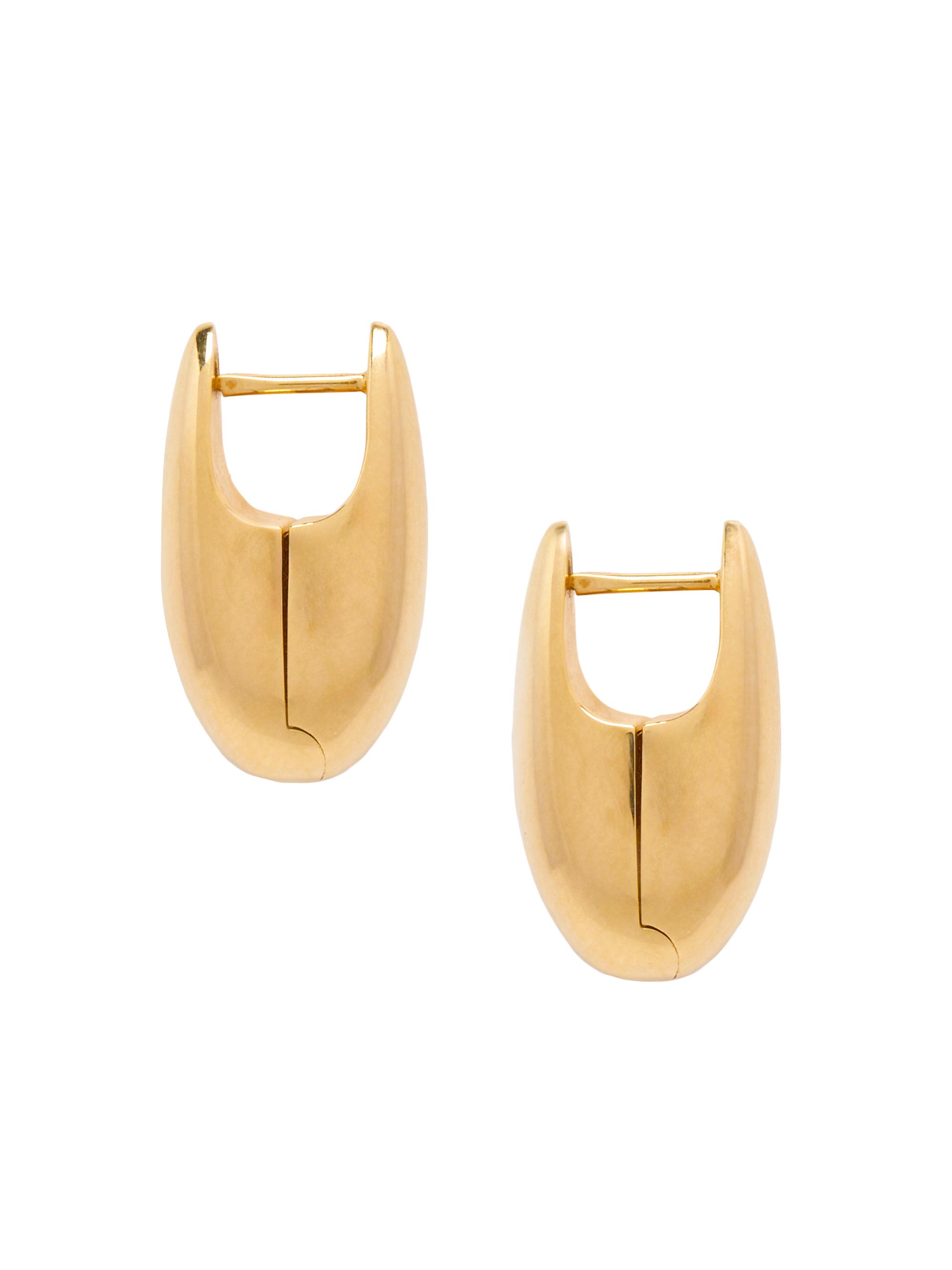 Bottega Veneta Women's 18K-Gold-Plated Sculptural Earrings - Yellow Gold