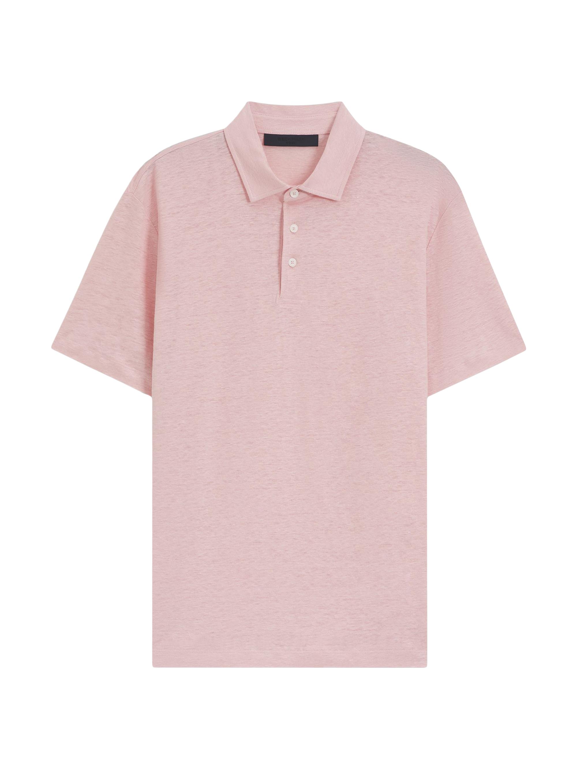 BOSS Men's Beckham x Boss Polo Shirt in Linen - Green